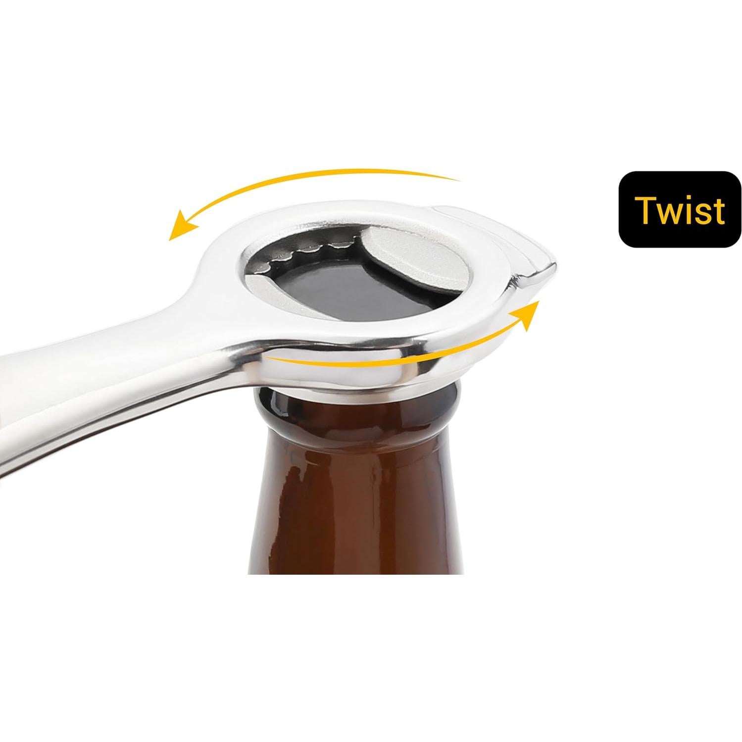 Abrebotellas y latas Midnight Scoop, acero inoxidable, ergonómico