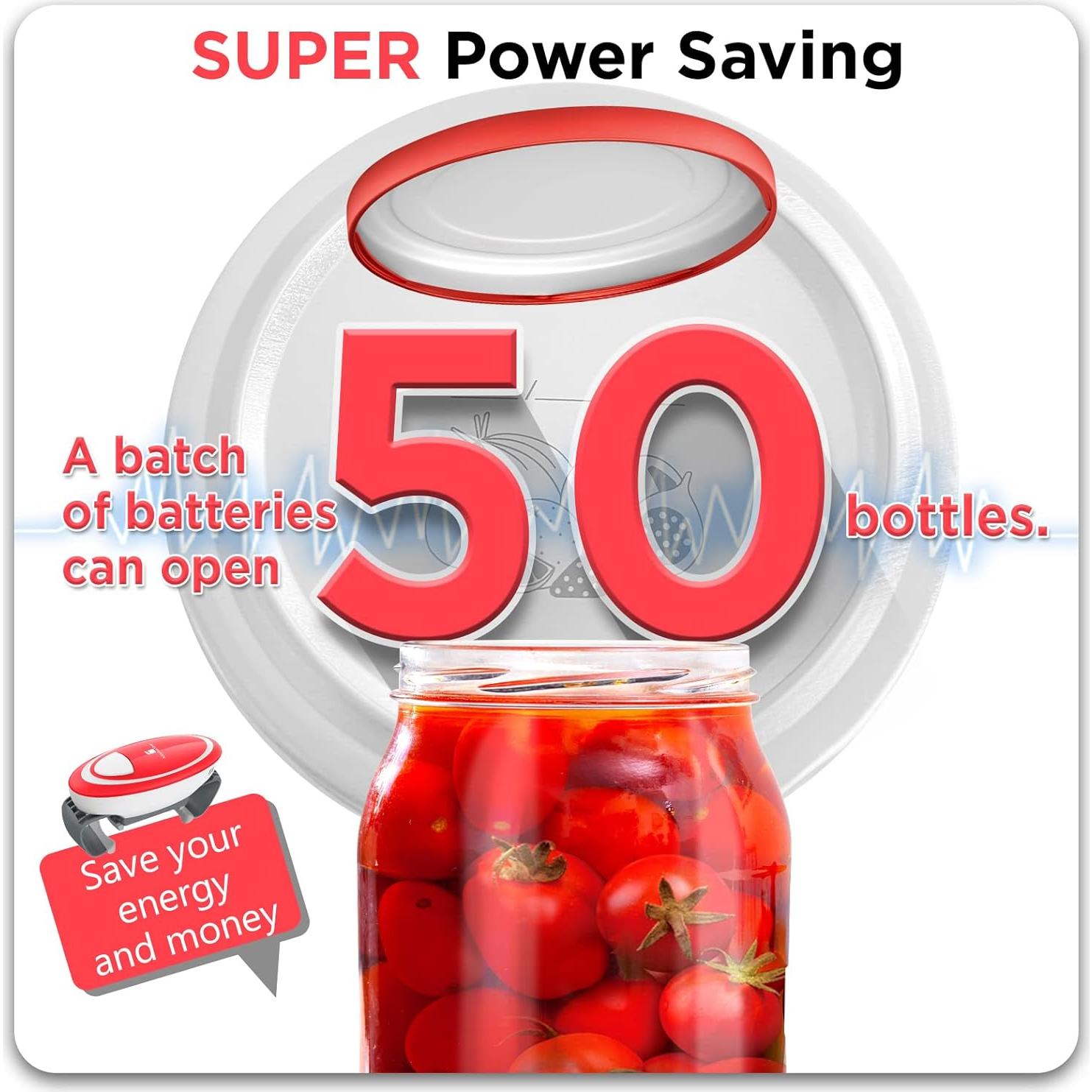 Abrebotellas Eléctrico KitchekShop Automático para Tarros