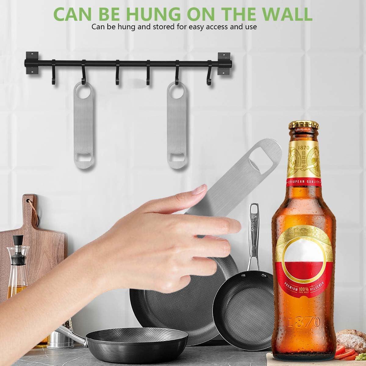 Abrebotellas de Acero Inoxidable KISEER - Paquete de 8 Piezas