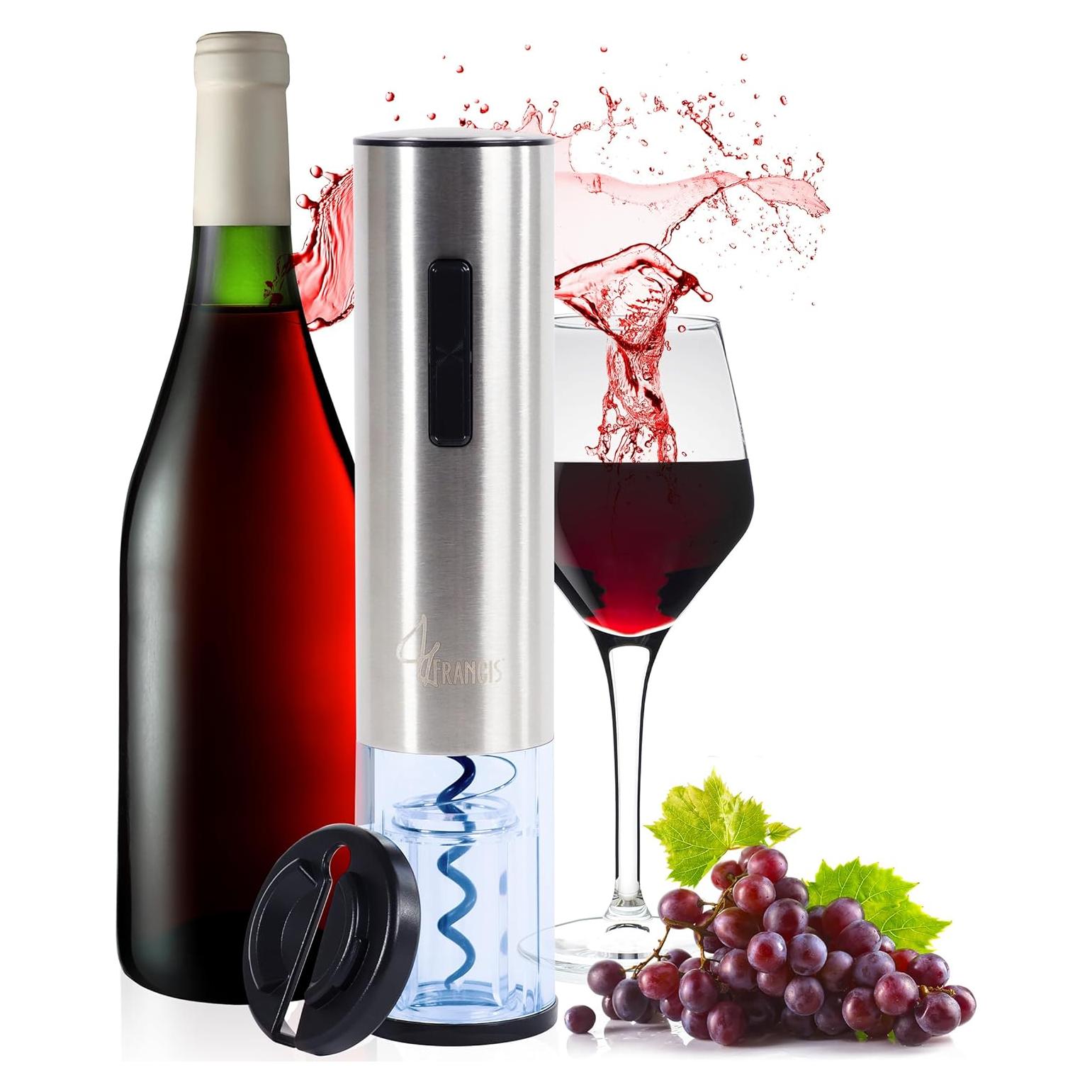 Abrebotellas Eléctrico G Francis Recargable con Cortador 20.6 cm