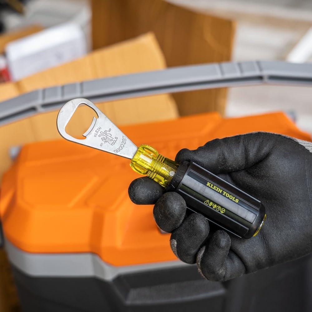 Abrebotellas Klein Tools 98002BT Acero Inoxidable Amarillo/Negro