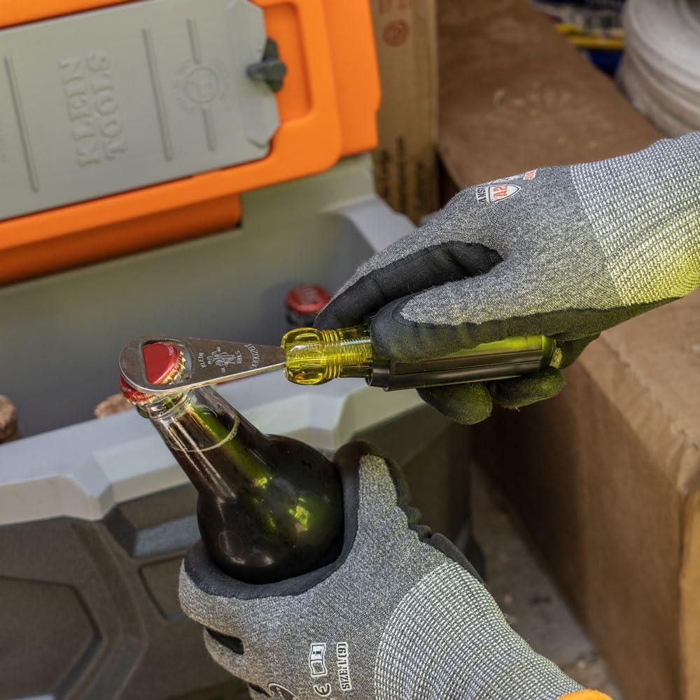 Abrebotellas Klein Tools 98002BT Acero Inoxidable Amarillo/Negro