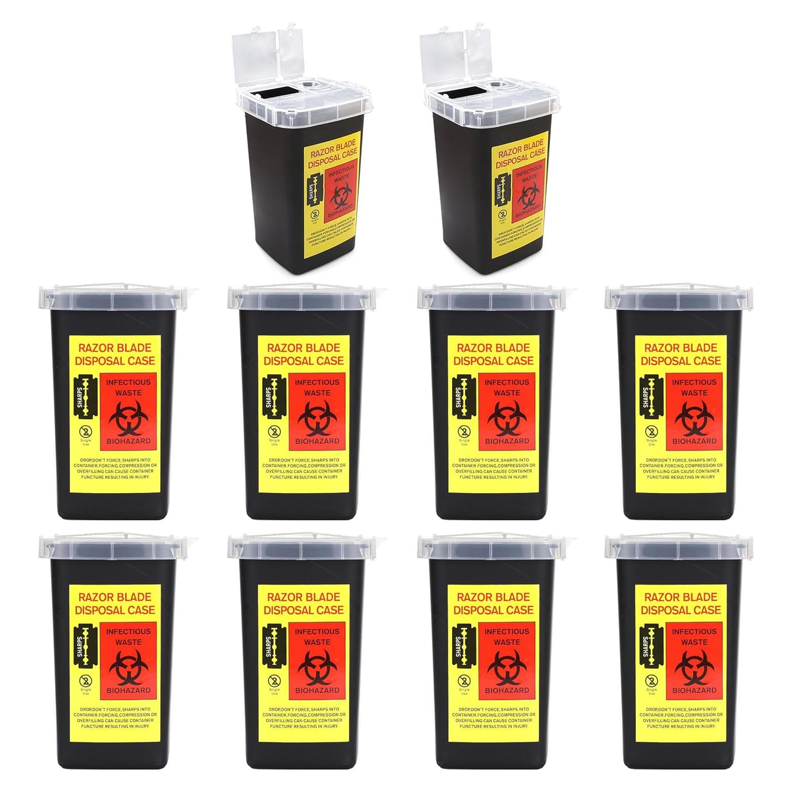 10 Contenedores de Desecho de Agujas TorSor - 15.5x10.5cm