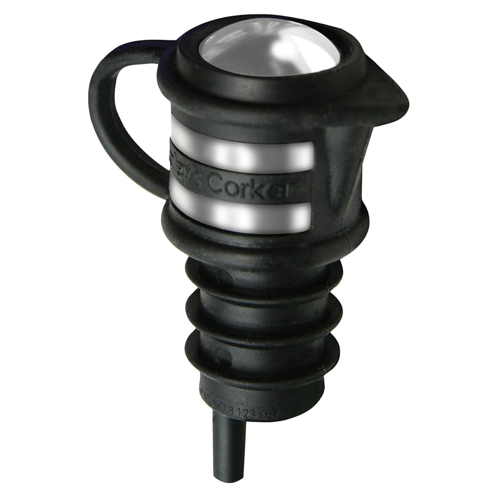 Tapón de Vino 5 en 1 Haley's Corker, Negro, Reutilizable