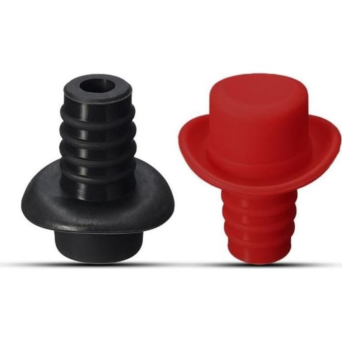 Tapones de Vino Silicona Sombrero Vaquero ESUOHYM - 2 Pcs