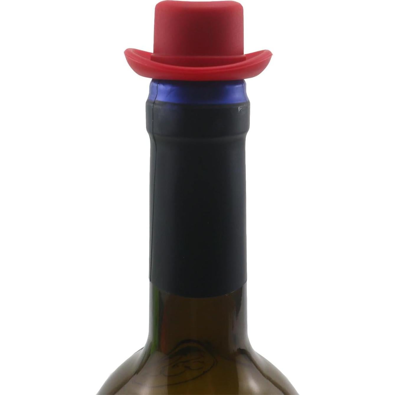 Tapones de Vino Silicona Sombrero Vaquero ESUOHYM - 2 Pcs