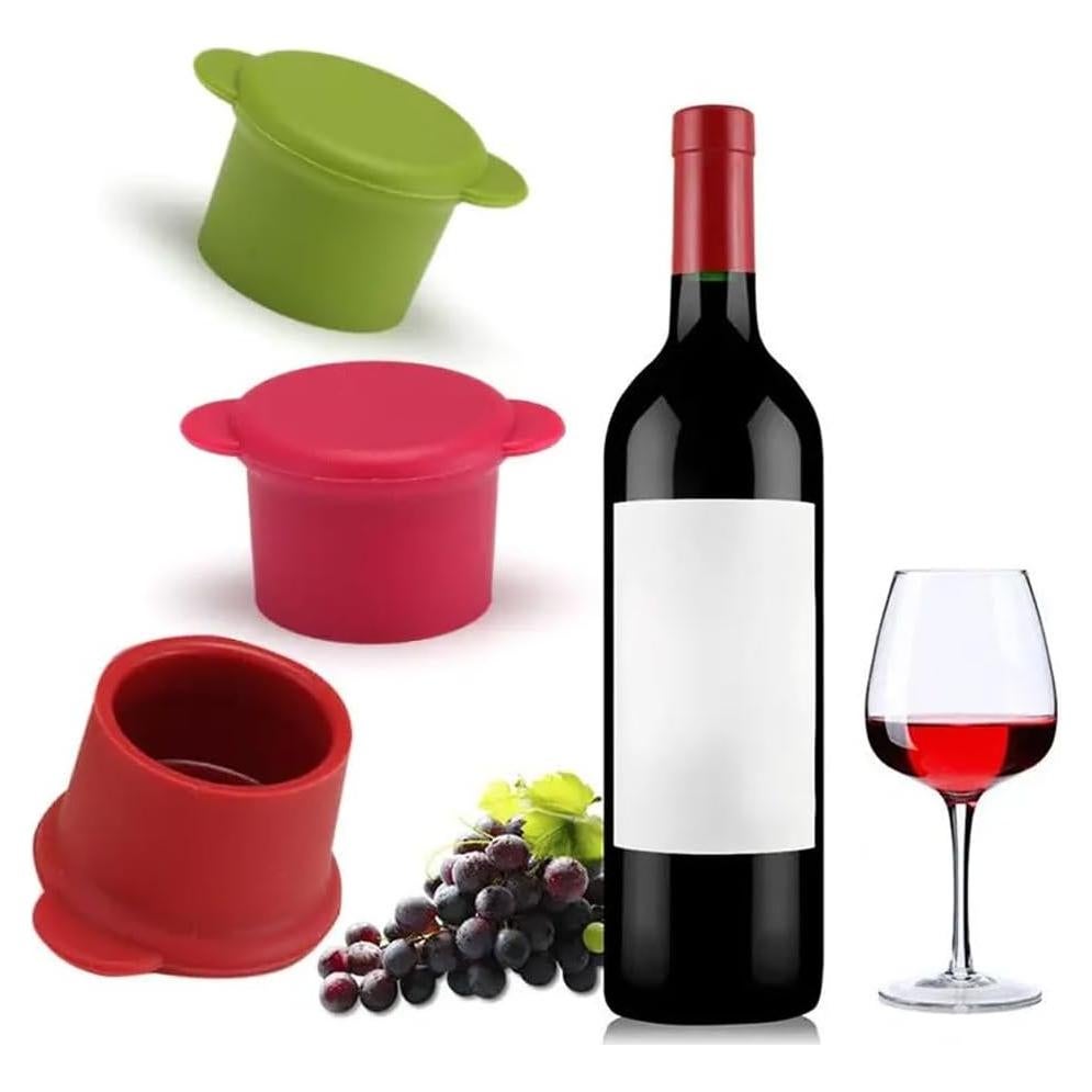 Tapas de Botellas de Vino Vitrix Kitchenware - Set de 4 Silicona