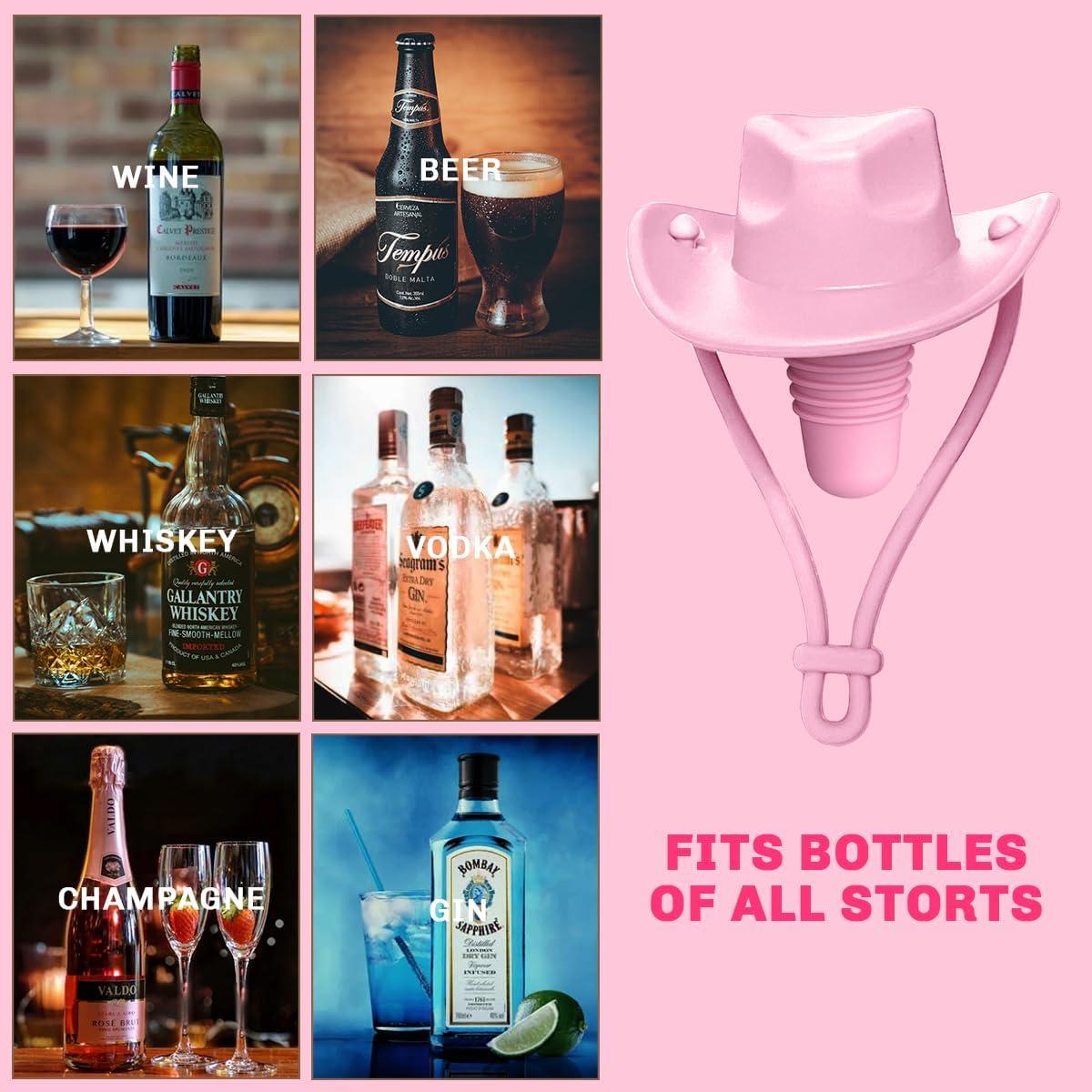 Tapón de Vino de Silicona Pandahero con Sombrero Vaquero