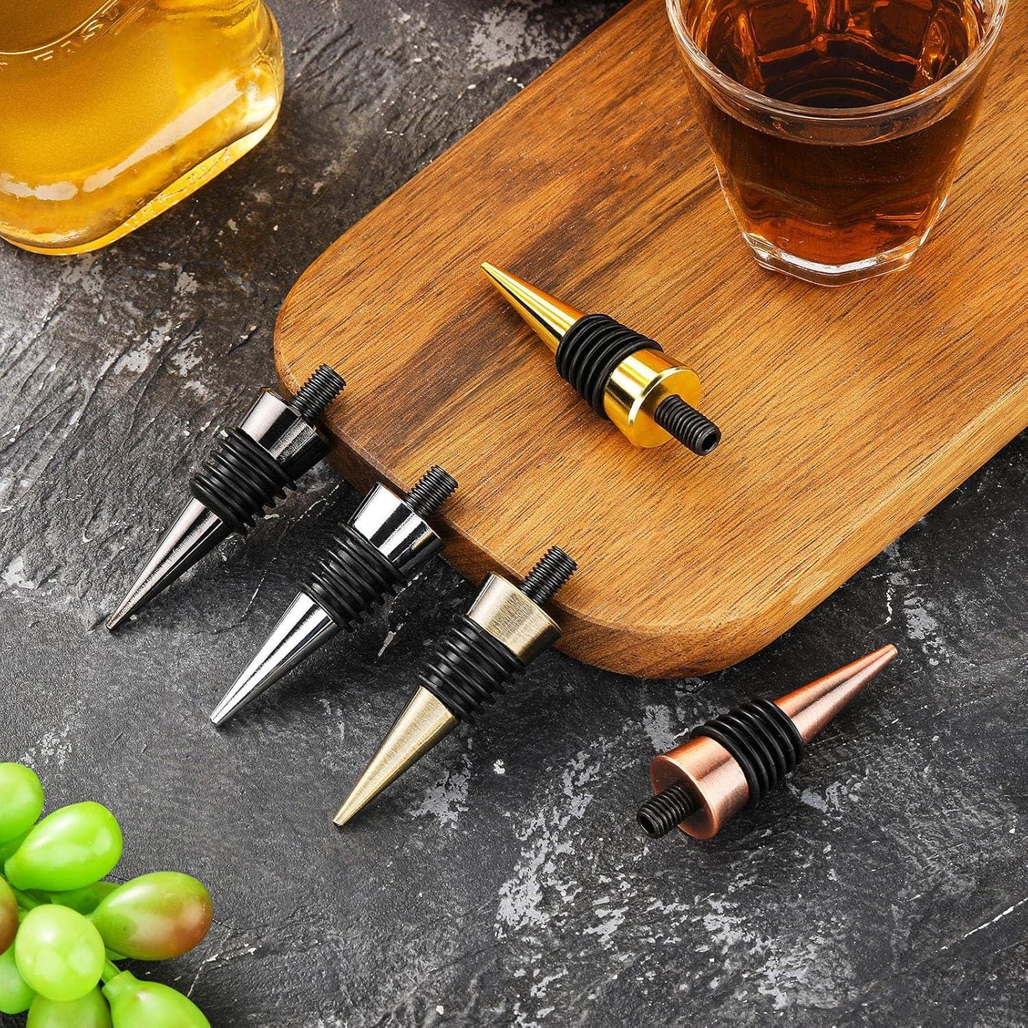 Juego de 20 Tapones para Botellas de Vino Honeydak Acero Inoxidable