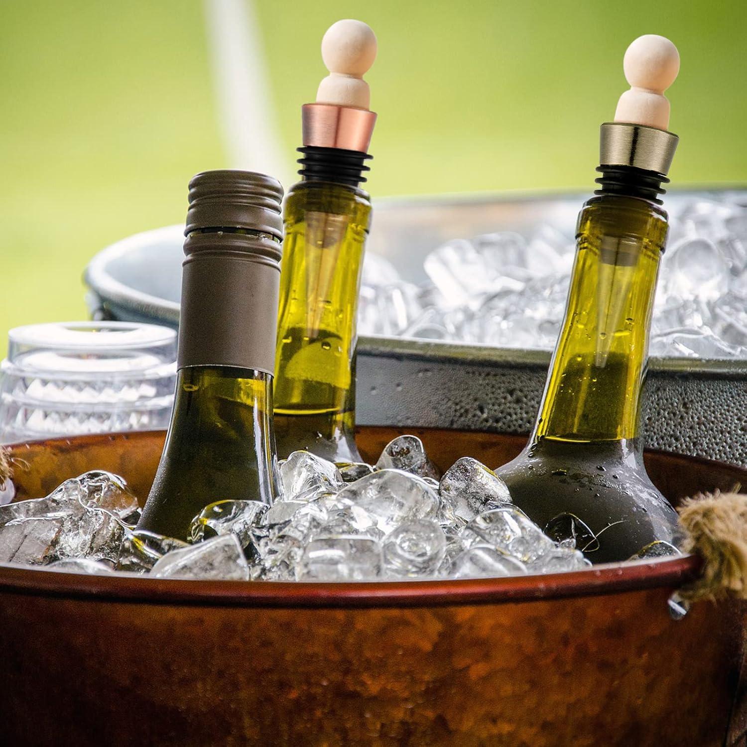 Juego de 20 Tapones para Botellas de Vino Honeydak Acero Inoxidable