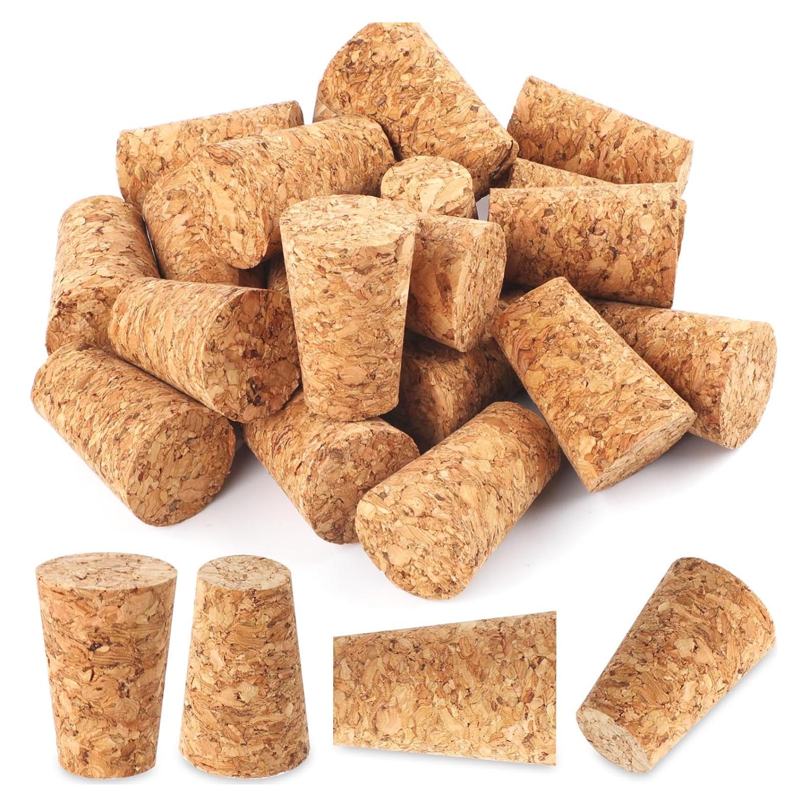 Paquete de 20 tapones de corcho Svalor cónicos para vino