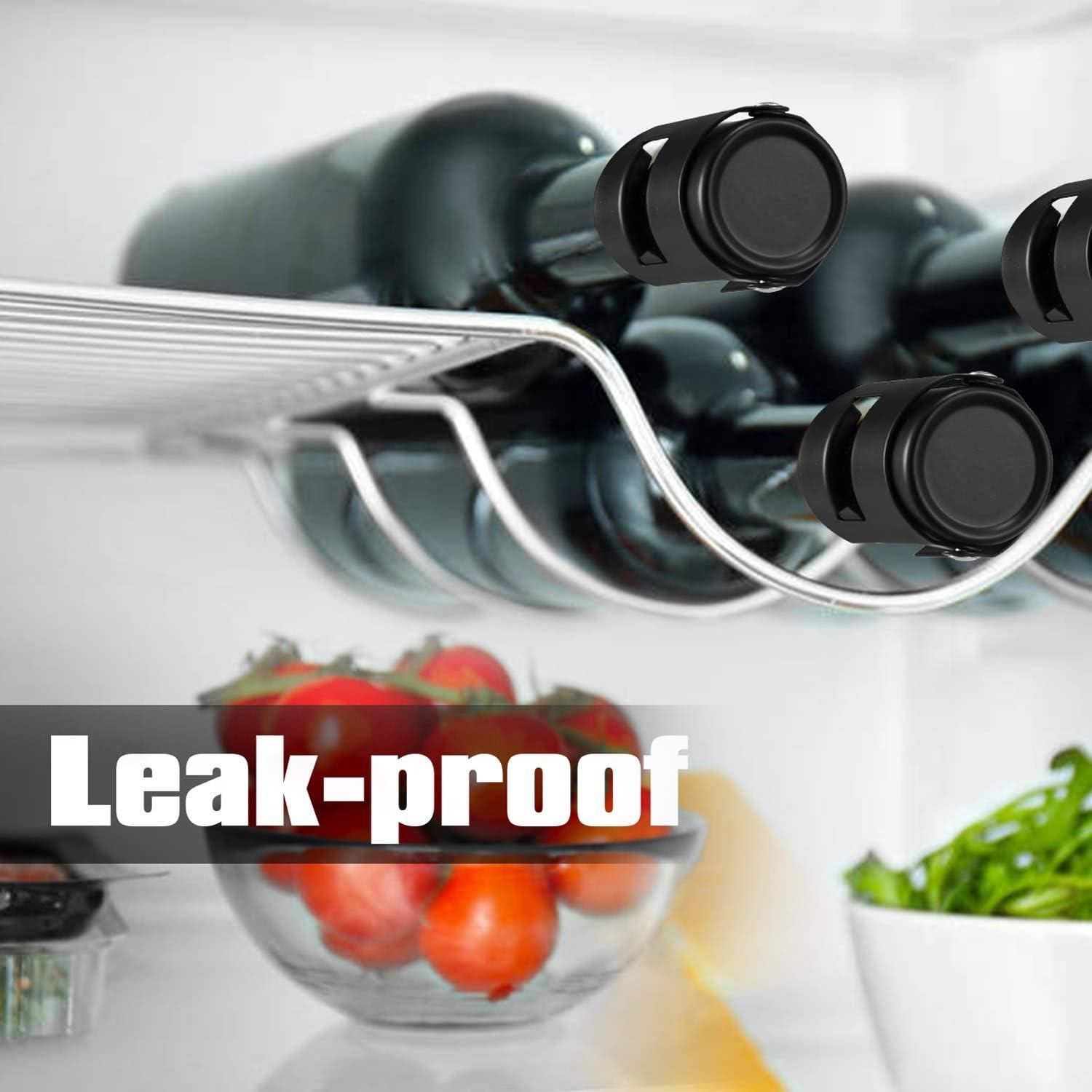 Tapones para Champagne HYZ 2Pack Acero Inoxidable Negro