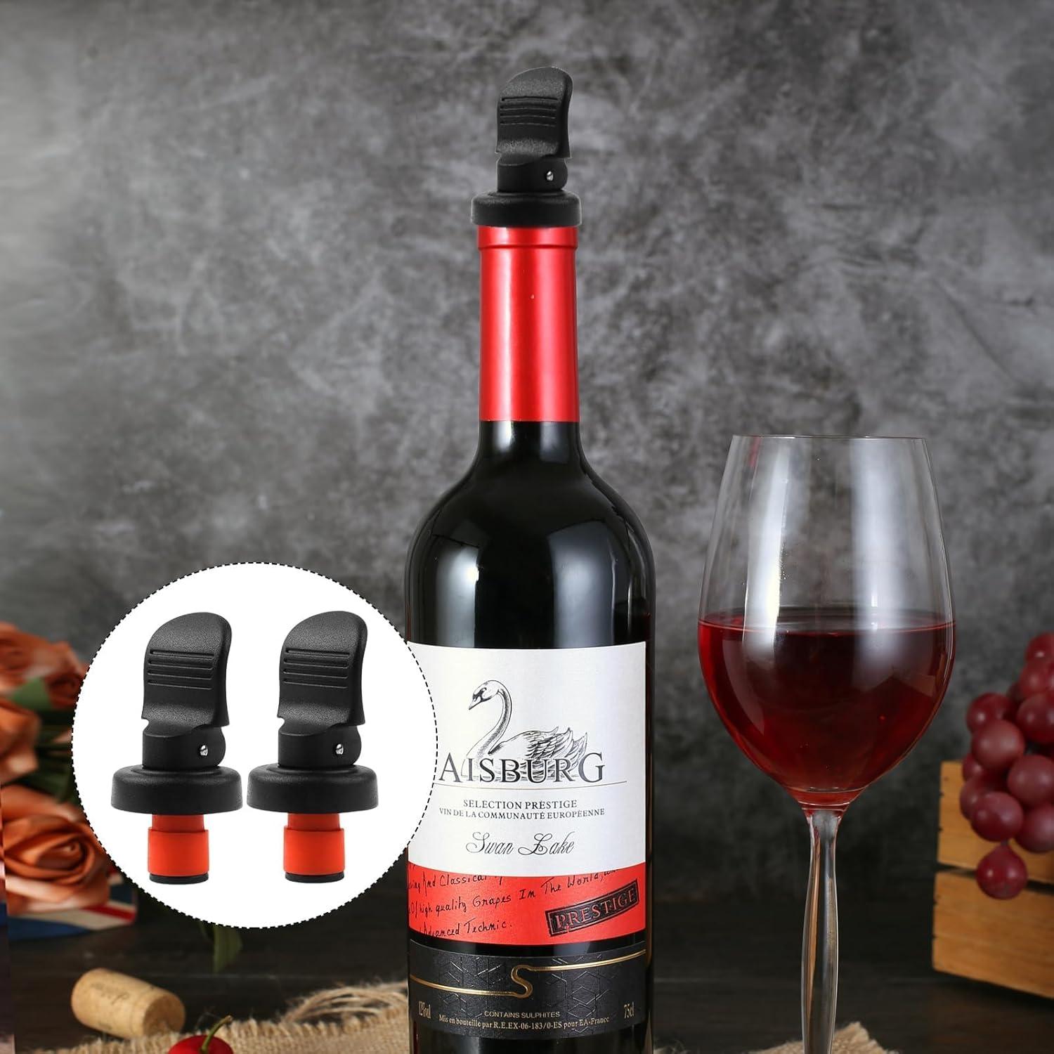 Conjunto 6 Tapones para Botellas de Vino Notoke - Sello Hermético