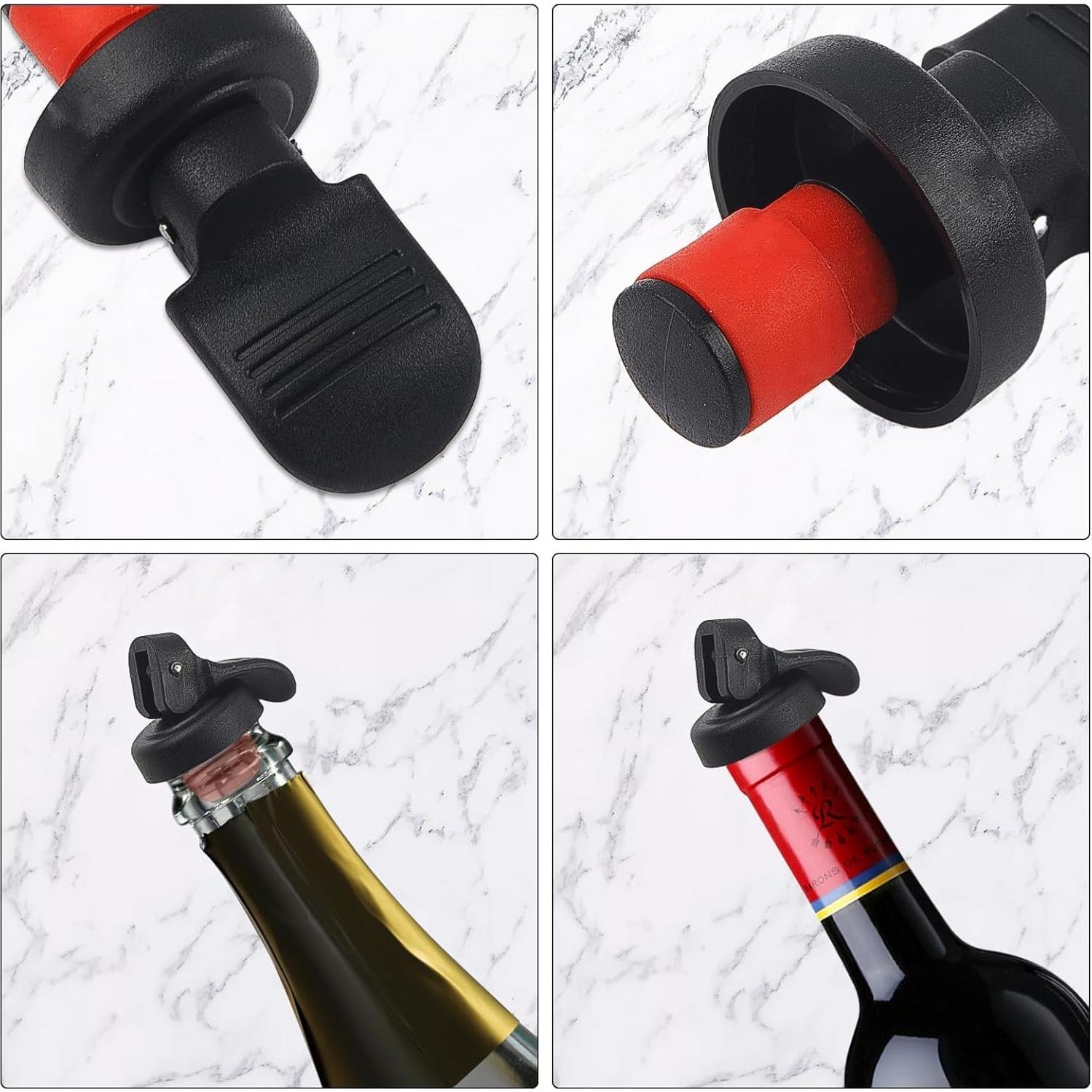 Conjunto 6 Tapones para Botellas de Vino Notoke - Sello Hermético