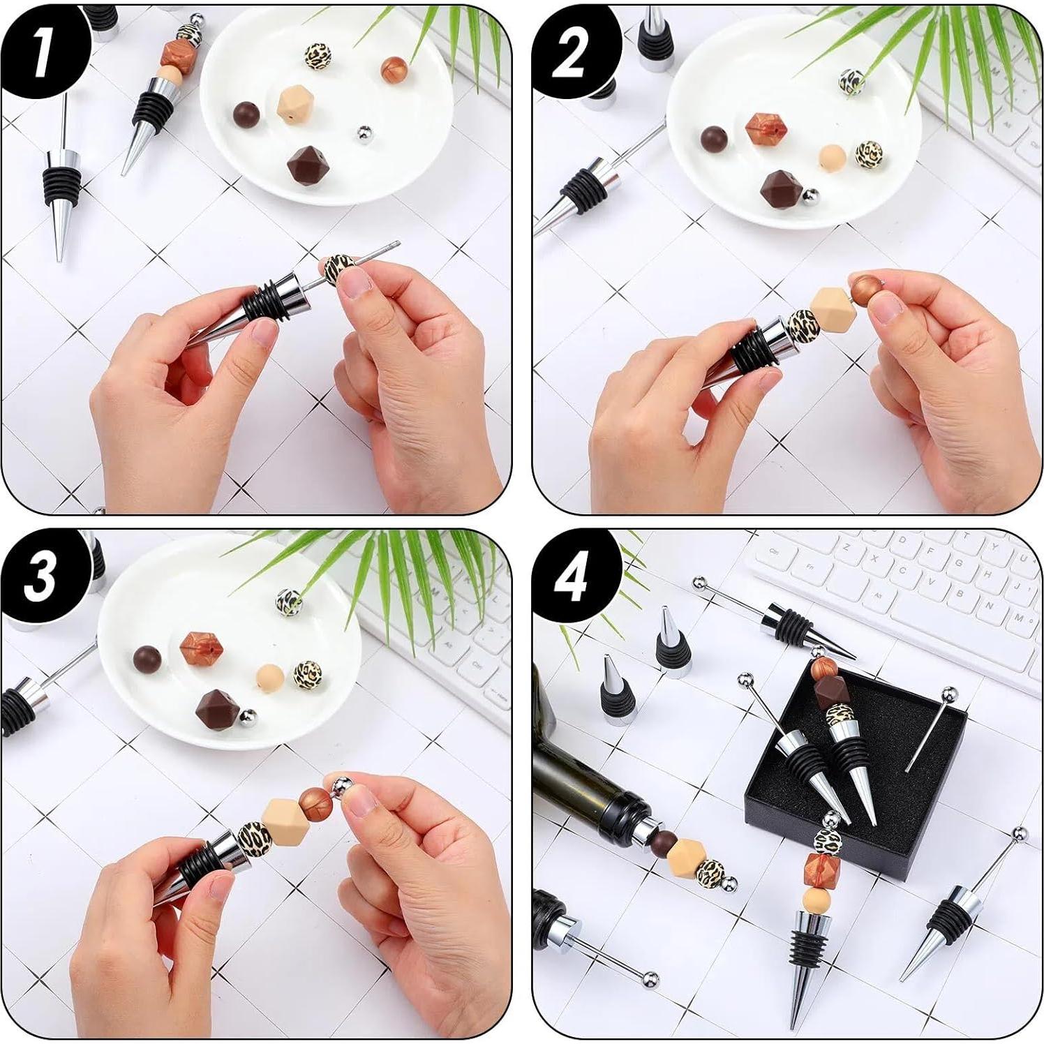 Kosiz 20 Tapones para Botellas de Vino Decorativos Aleación