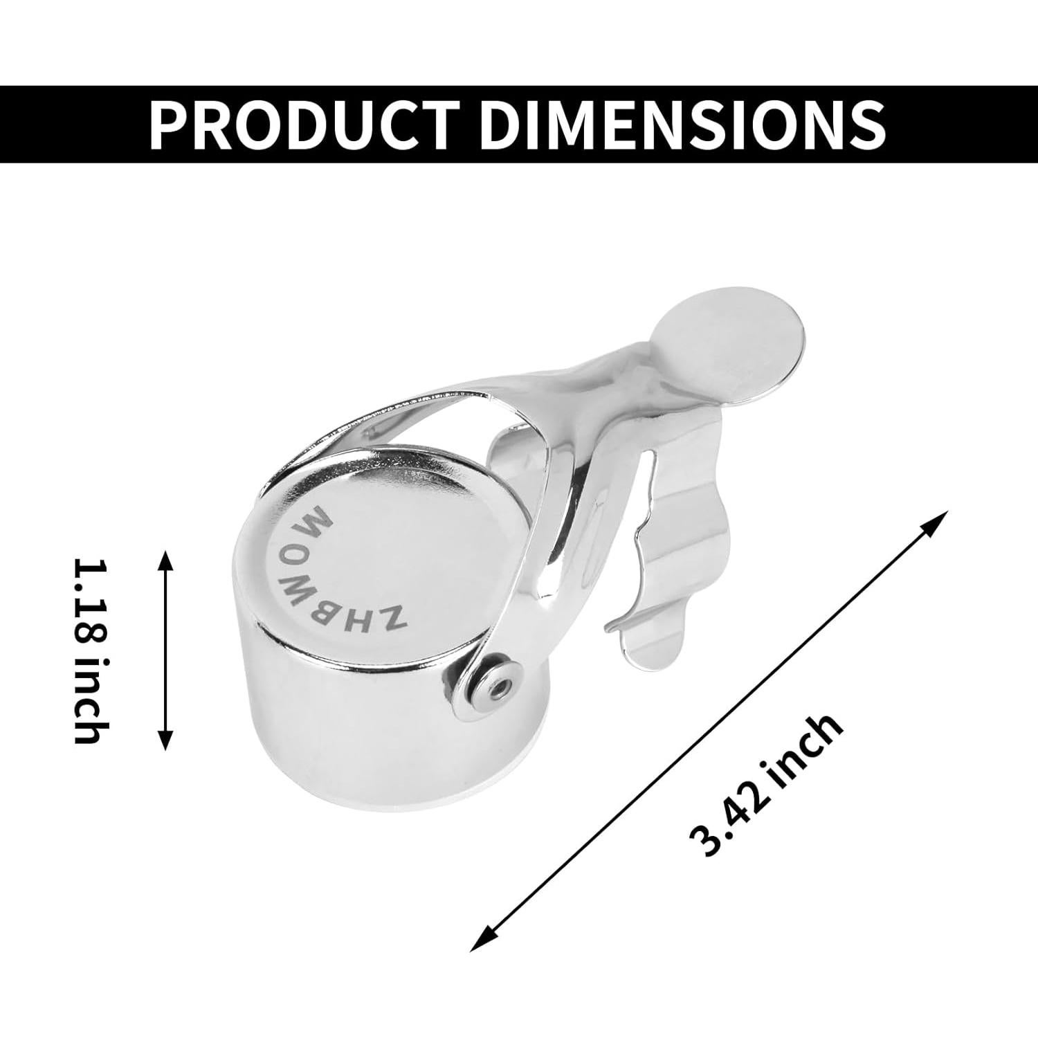 3 Tapones de Champán ZHBWOW Acero Inoxidable Universal