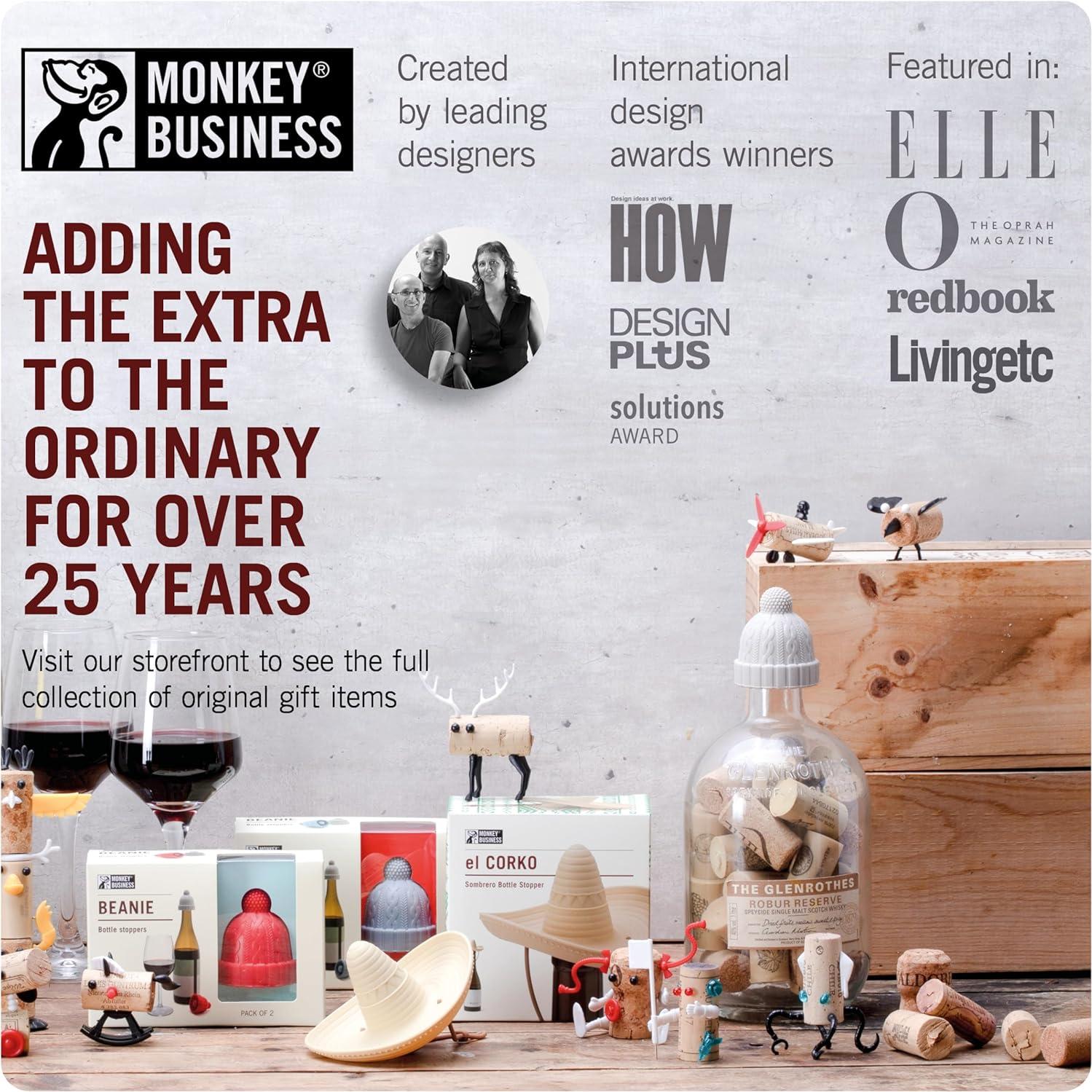 Tapones de Vino Monkey Business Sombrero Vaquero 2-Pack