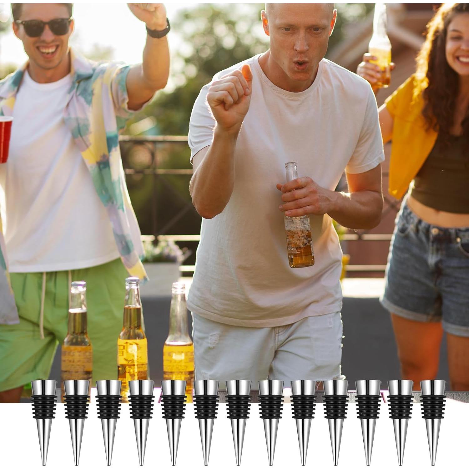 Juego de 20 Tapones de Vino de Metal AojSup - 2x6.4 cm