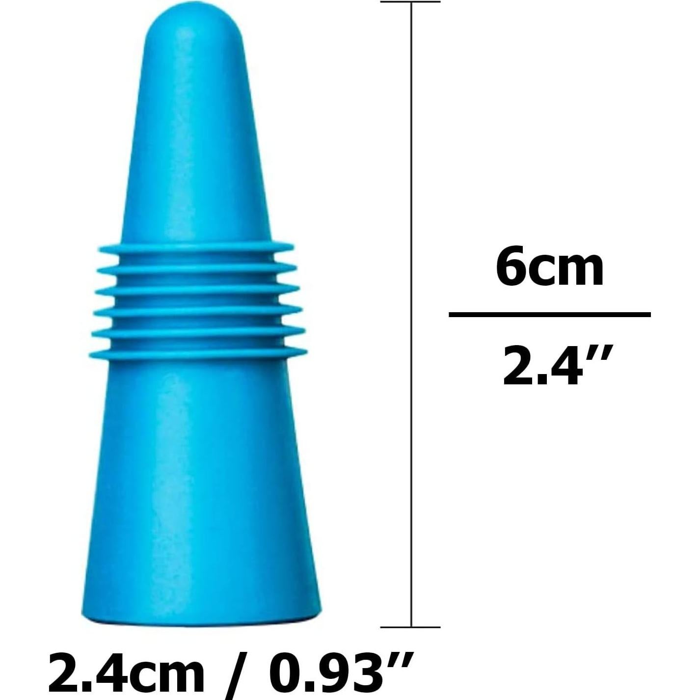 10 Tapones de Silicona para Vino CNYMANY - Reutilizables y Antideslizantes