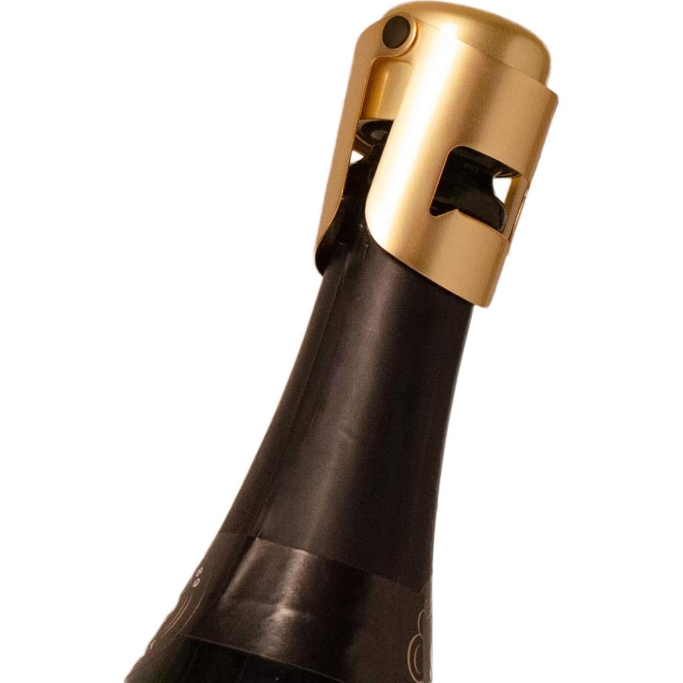 Tapón de Champán Amica Dorado, Sello para Vino Espumoso