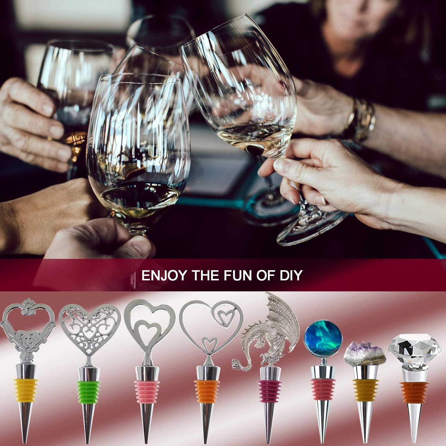 Tapones de Botella de Vino Lockban 5 Piezas Coloridos Reutilizables