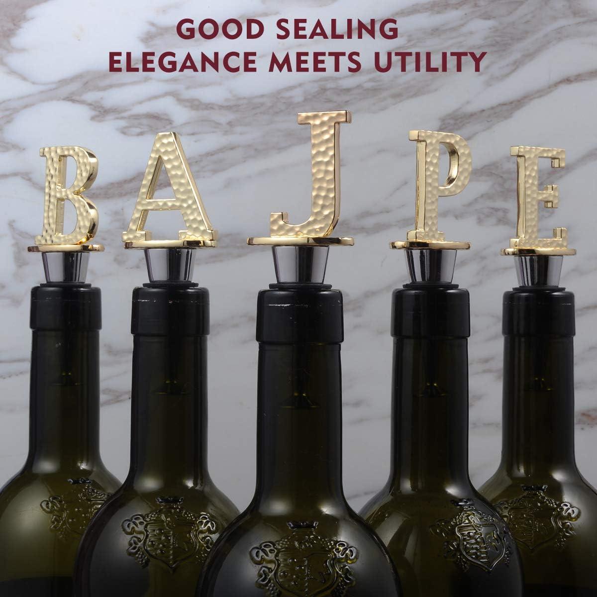 Tapon de Champagne Miicol Letra Dorada J - Reutilizable y Elegante