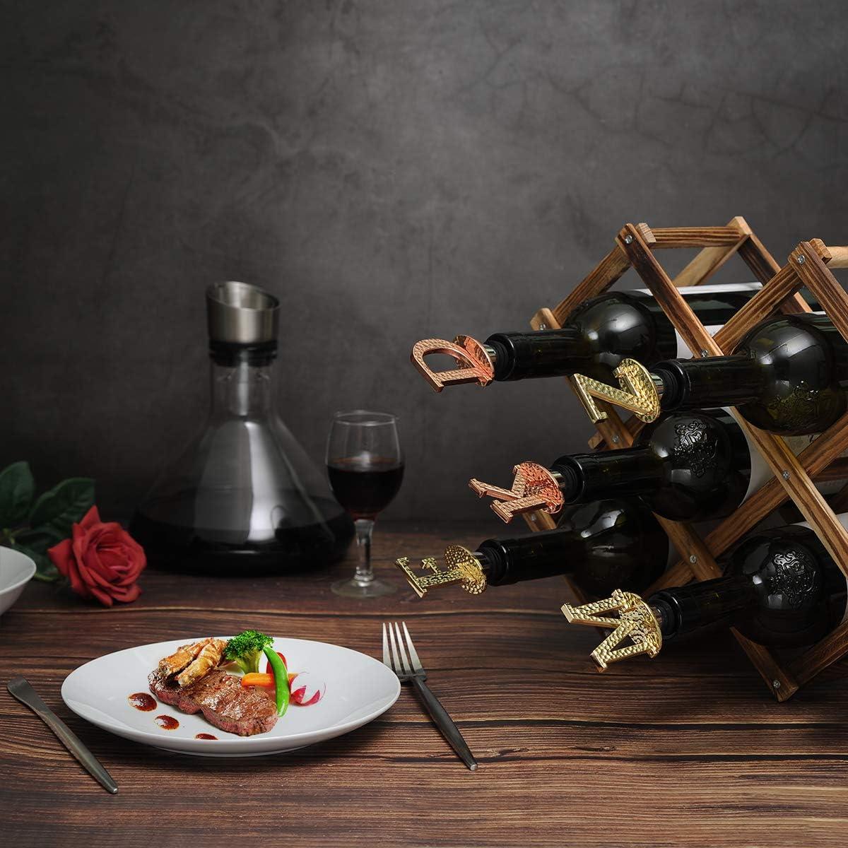 Tapon de Champagne Miicol Letra Dorada J - Reutilizable y Elegante