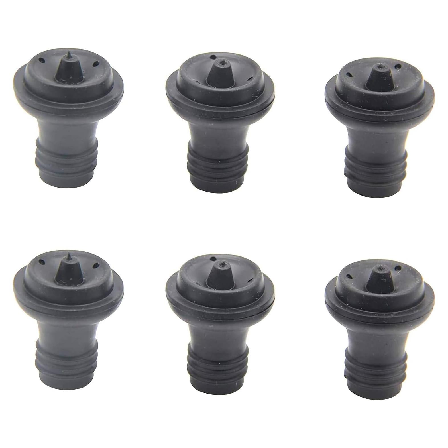 Set de 6 Tapones de Vacío para Vino Ergonflow - Silicona