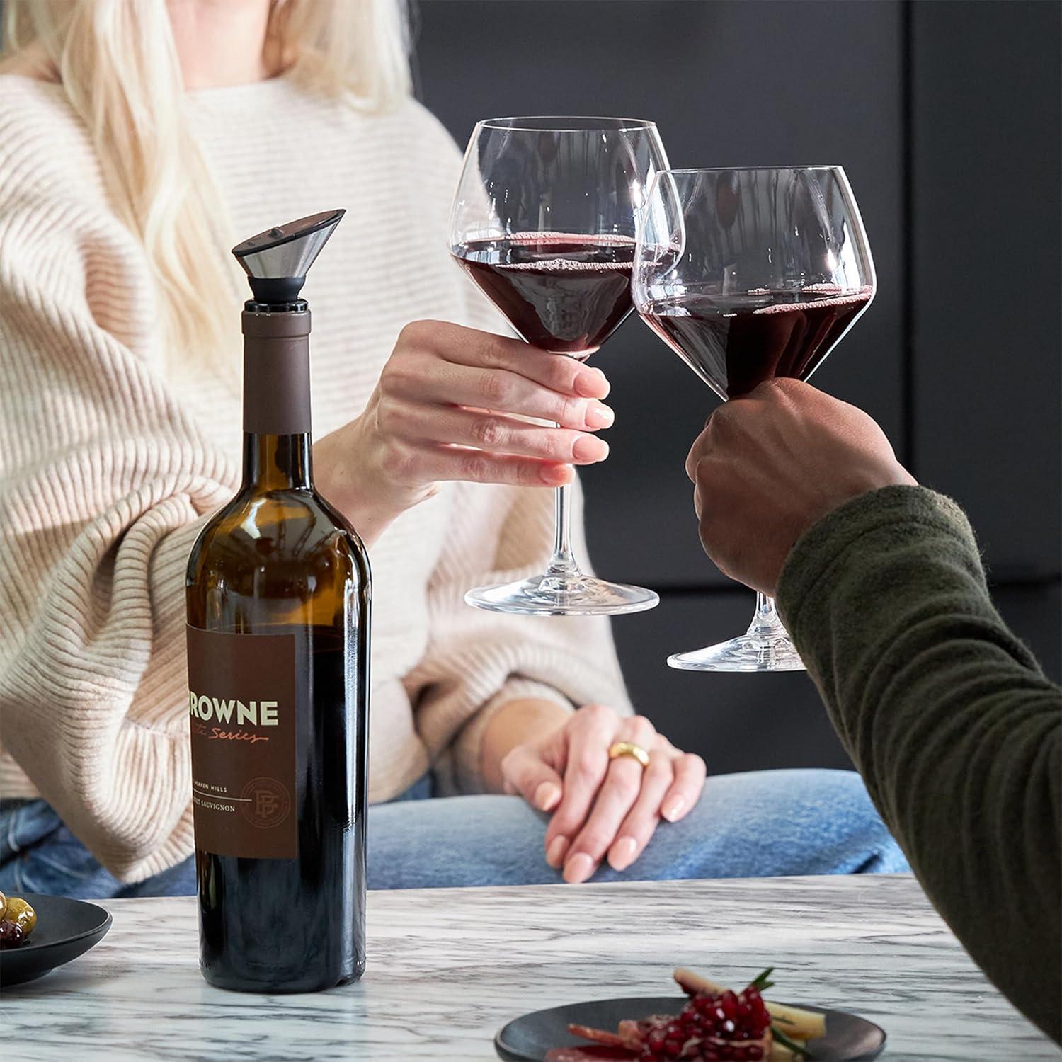 Vertedor de Vino Deslizante Rabbit - Sin Goteo y Tapón