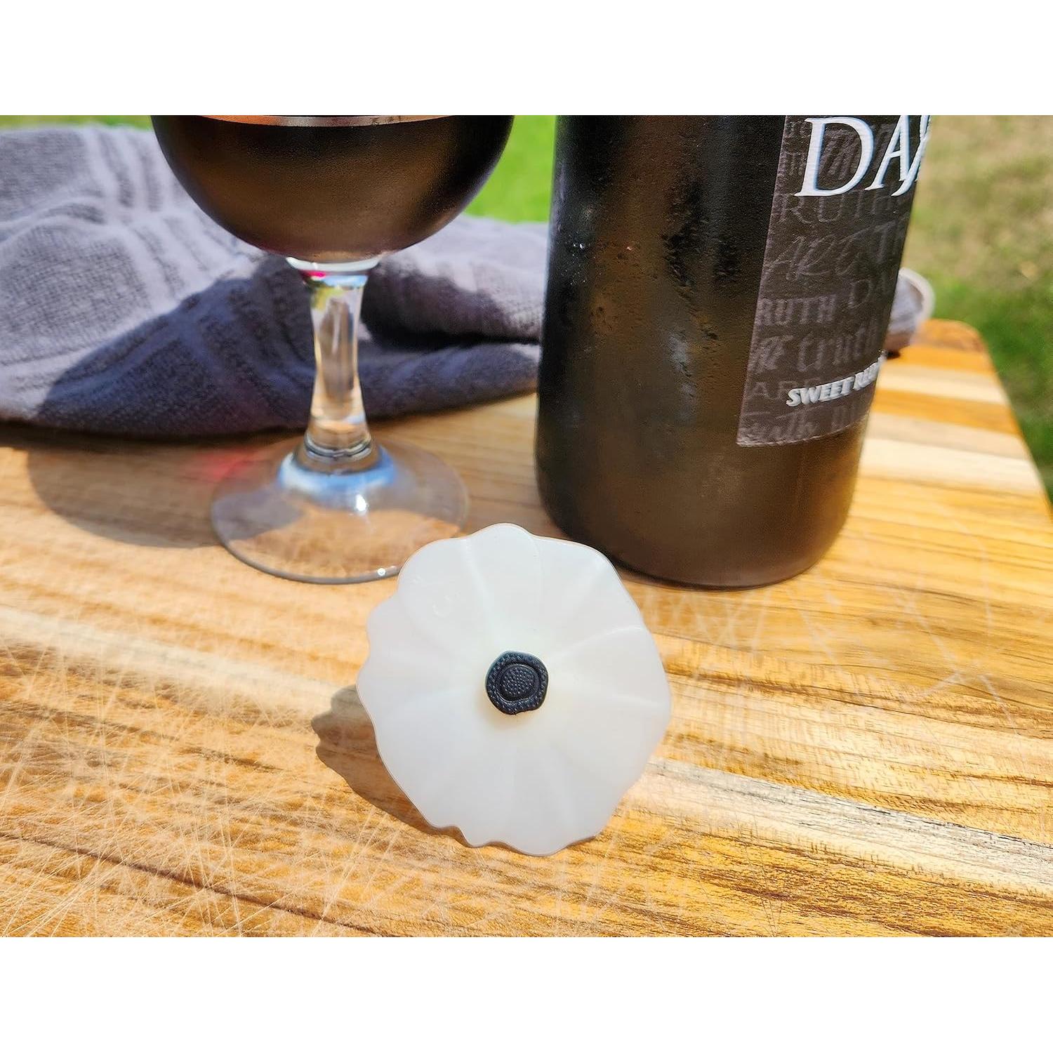 Tapones de Vino de Silicona Charles Viancin Poppy - 4 Piezas