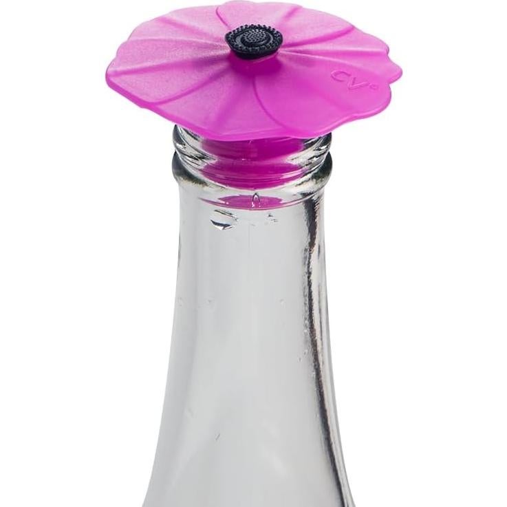 Tapones de Vino de Silicona Charles Viancin Poppy - 4 Piezas