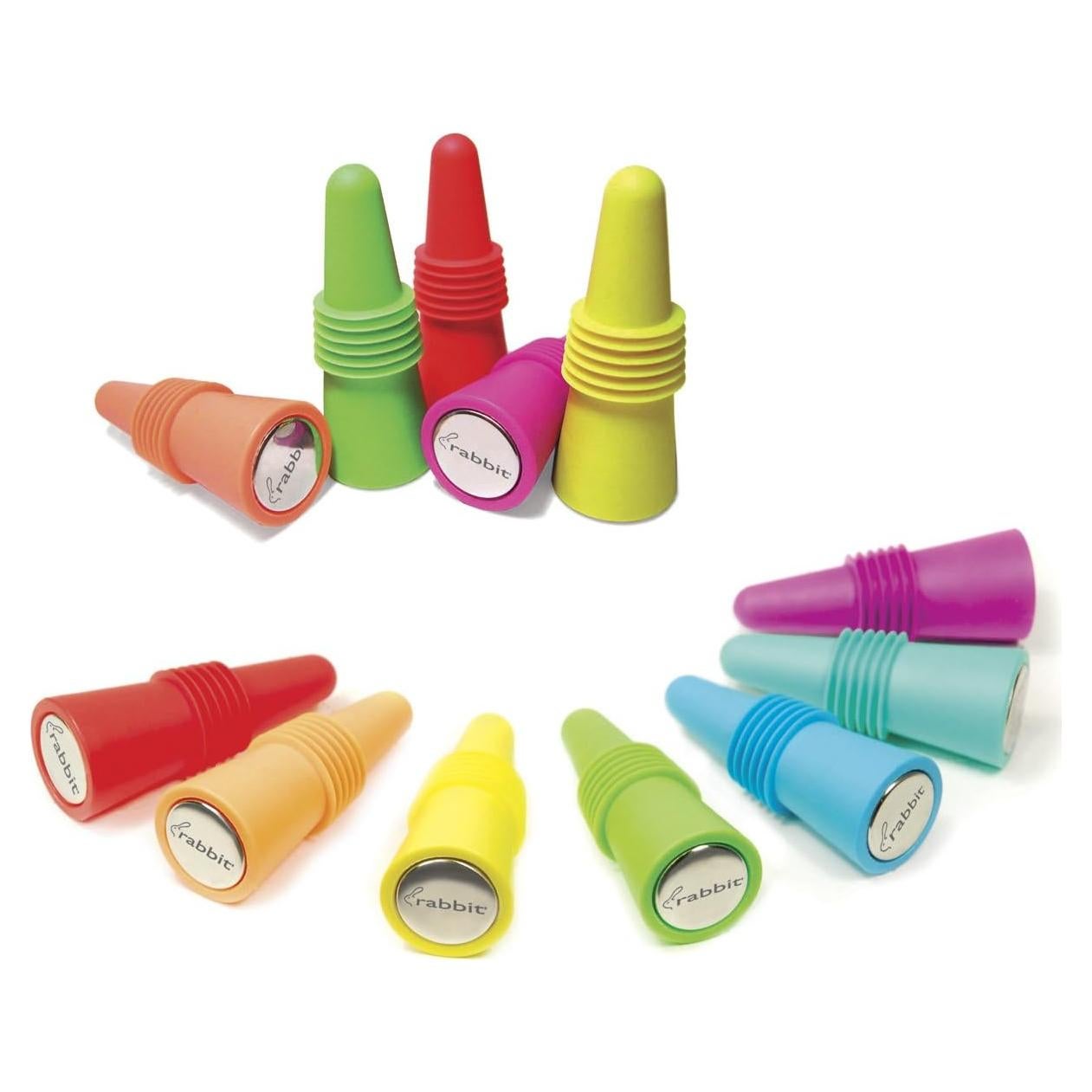 Tapones para Botellas de Vino Metrokane Rabbit 2-Pack Multicolor
