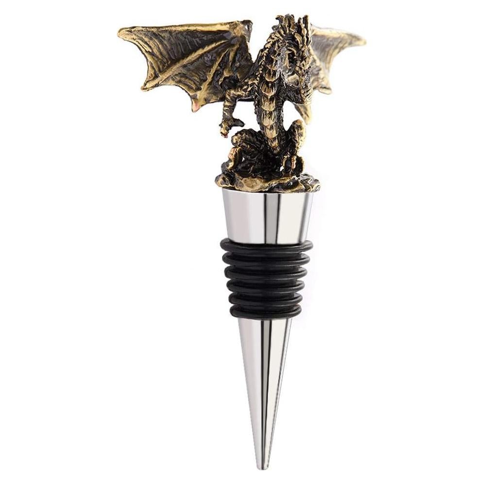 Tapón Decorativo de Dragón Cacukap - Diseño Gótico para Vino