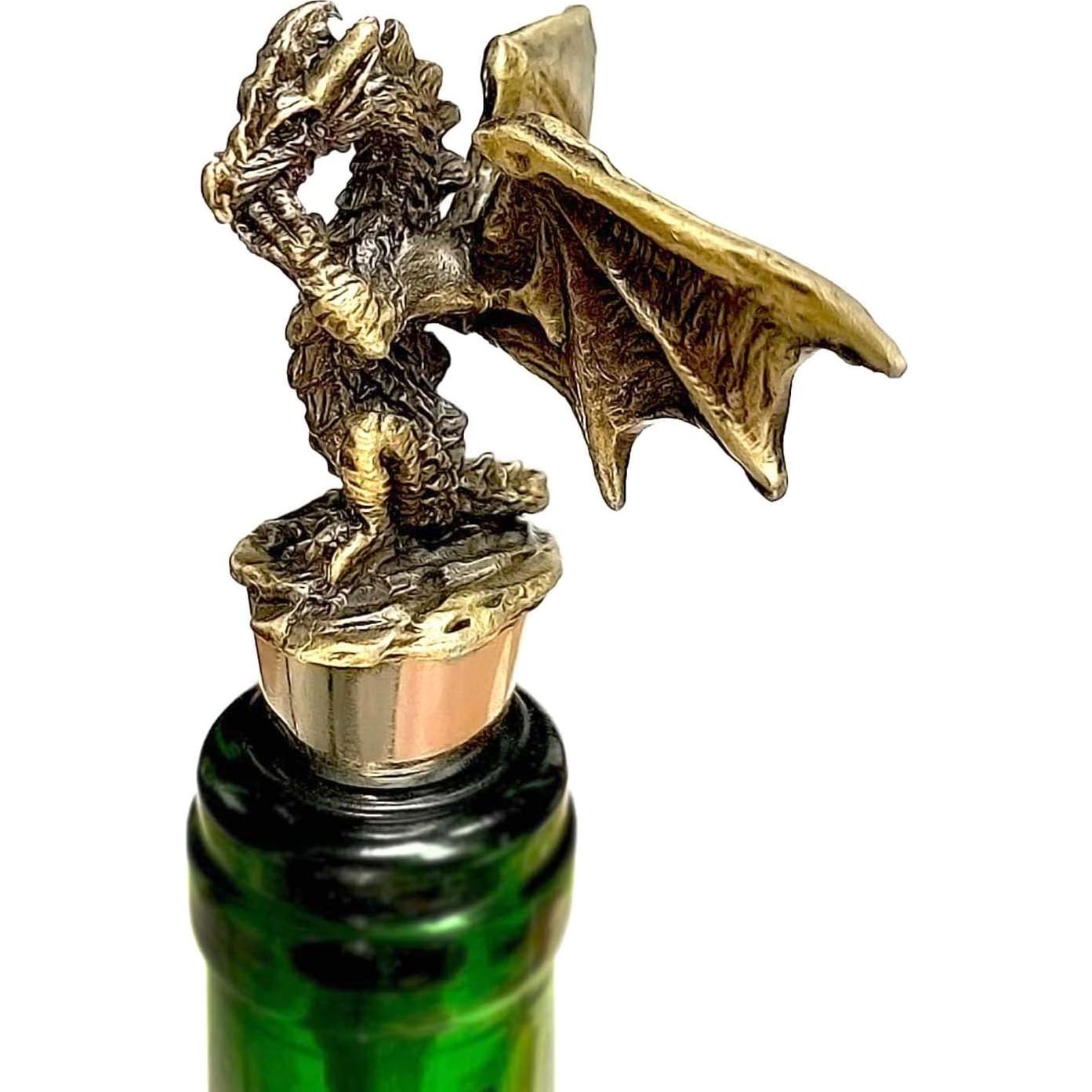 Tapón Decorativo de Dragón Cacukap - Diseño Gótico para Vino