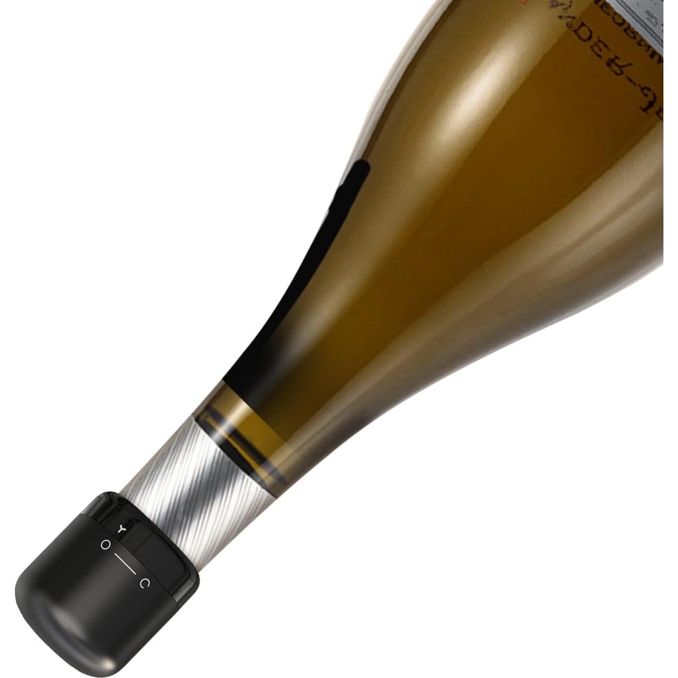 Tapones de Vino Jaokiy 2 Pack Silicona Reutilizables a Prueba de Fugas