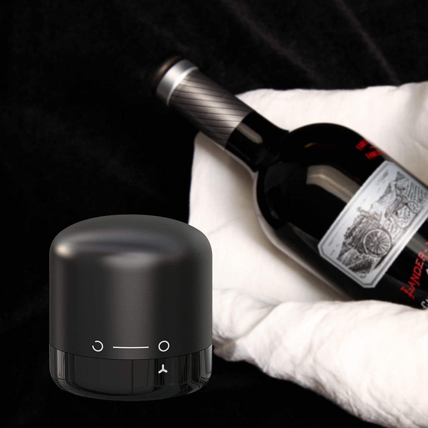 Tapones de Vino Jaokiy 2 Pack Silicona Reutilizables a Prueba de Fugas