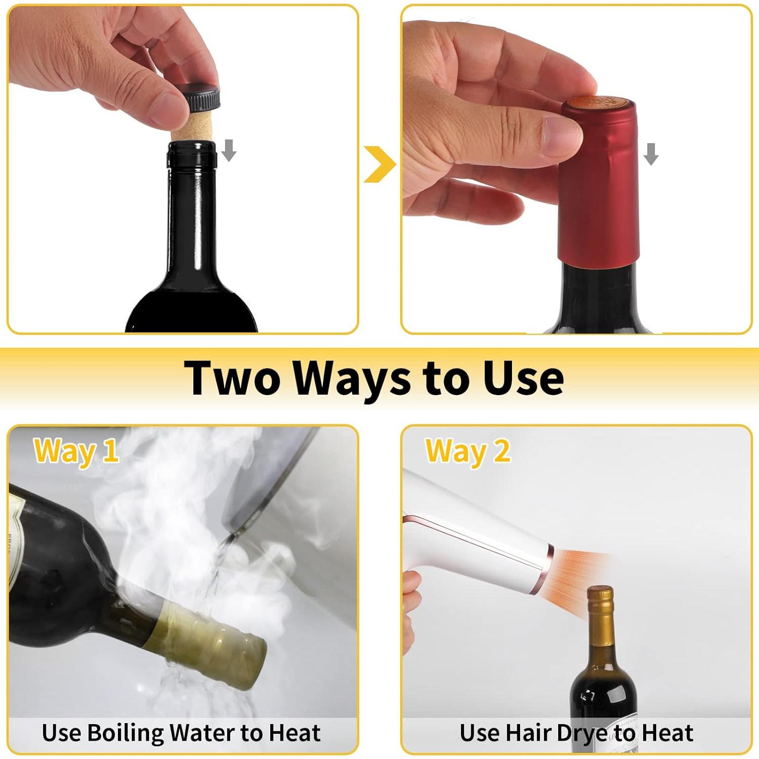 Sellador de Vino Svalor - Kit 60 Piezas con Tapones y Cápsulas