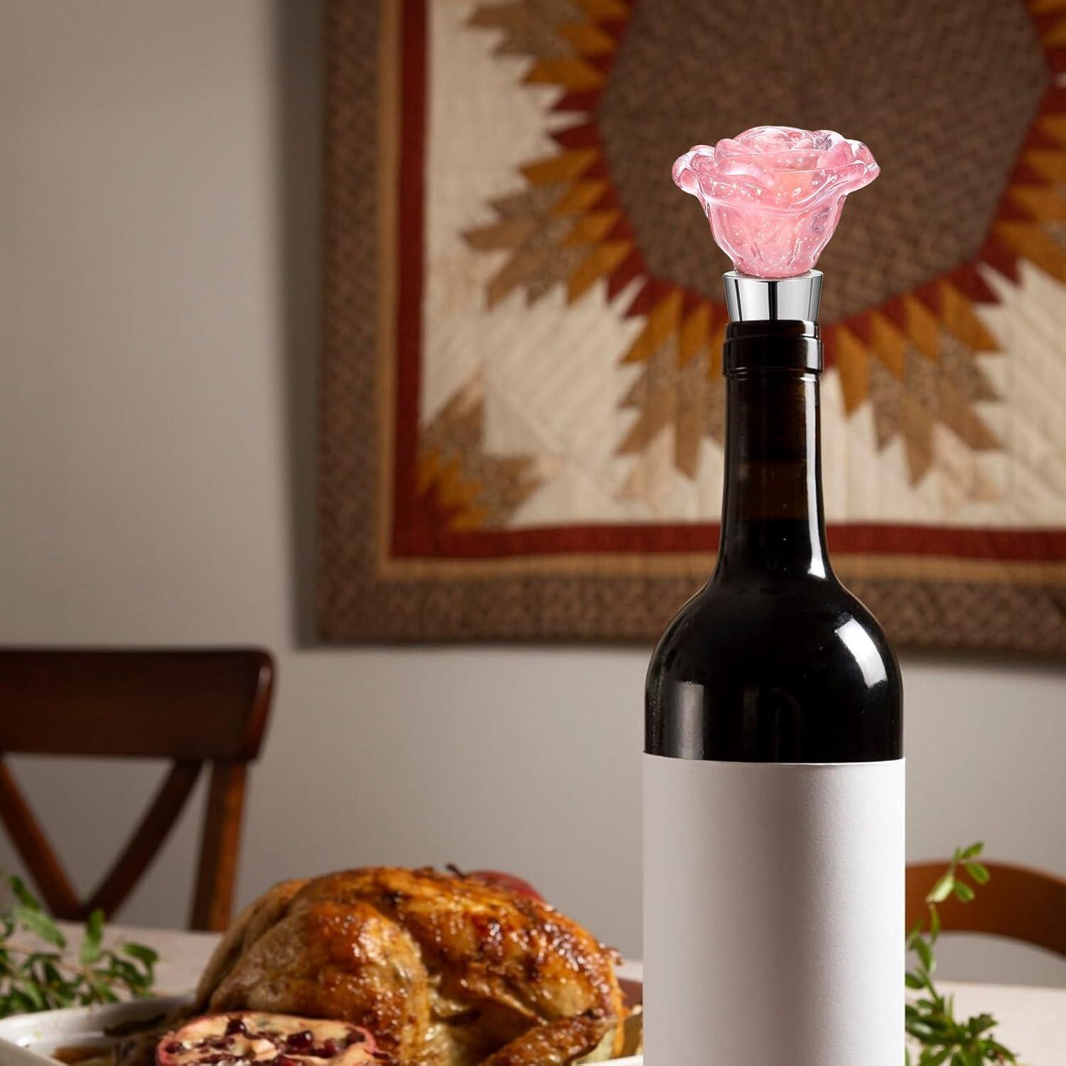 Tapón de Vino Rosa Reutilizable Xinjoduz - 9.2 cm