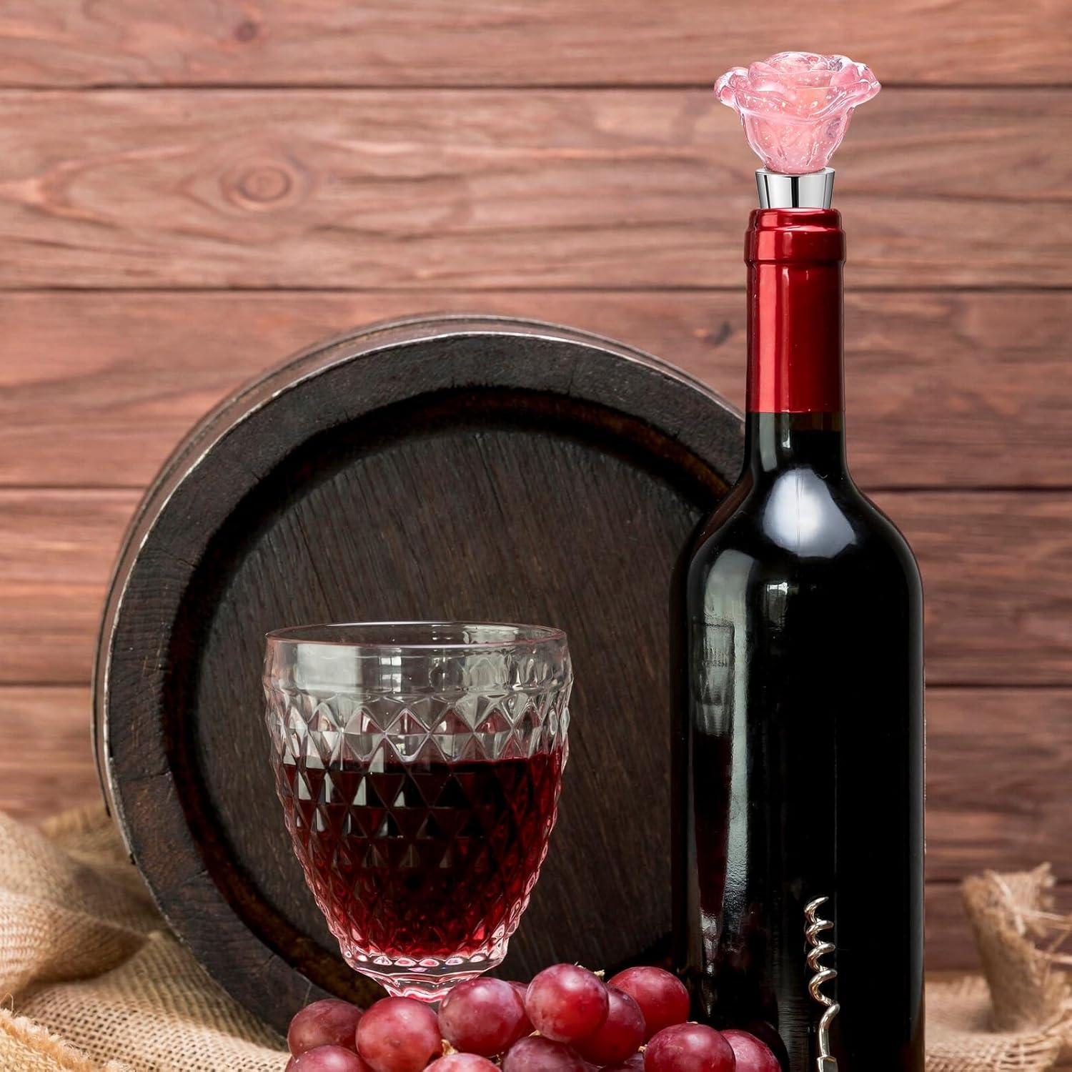 Tapón de Vino Rosa Reutilizable Xinjoduz - 9.2 cm