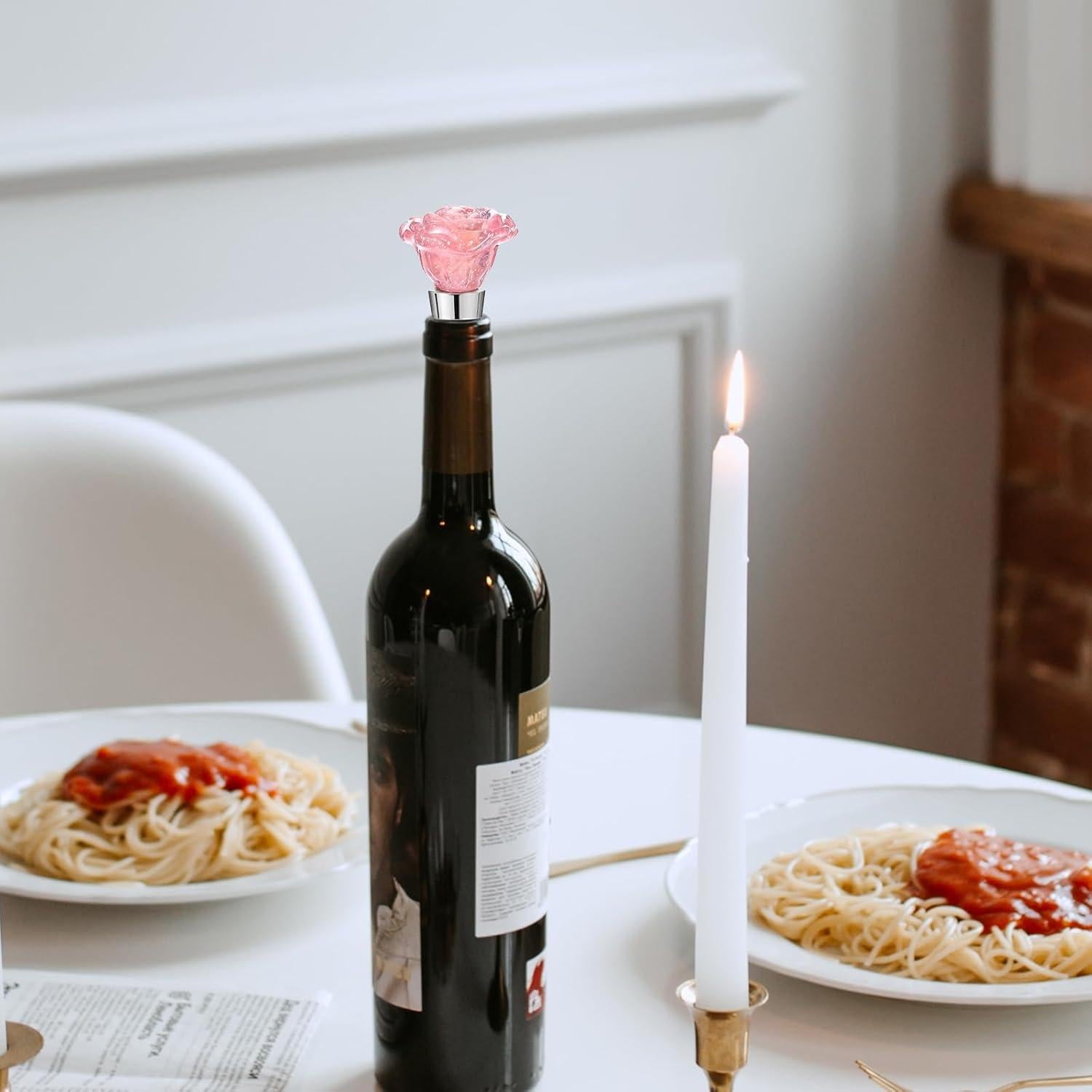 Tapón de Vino Rosa Reutilizable Xinjoduz - 9.2 cm