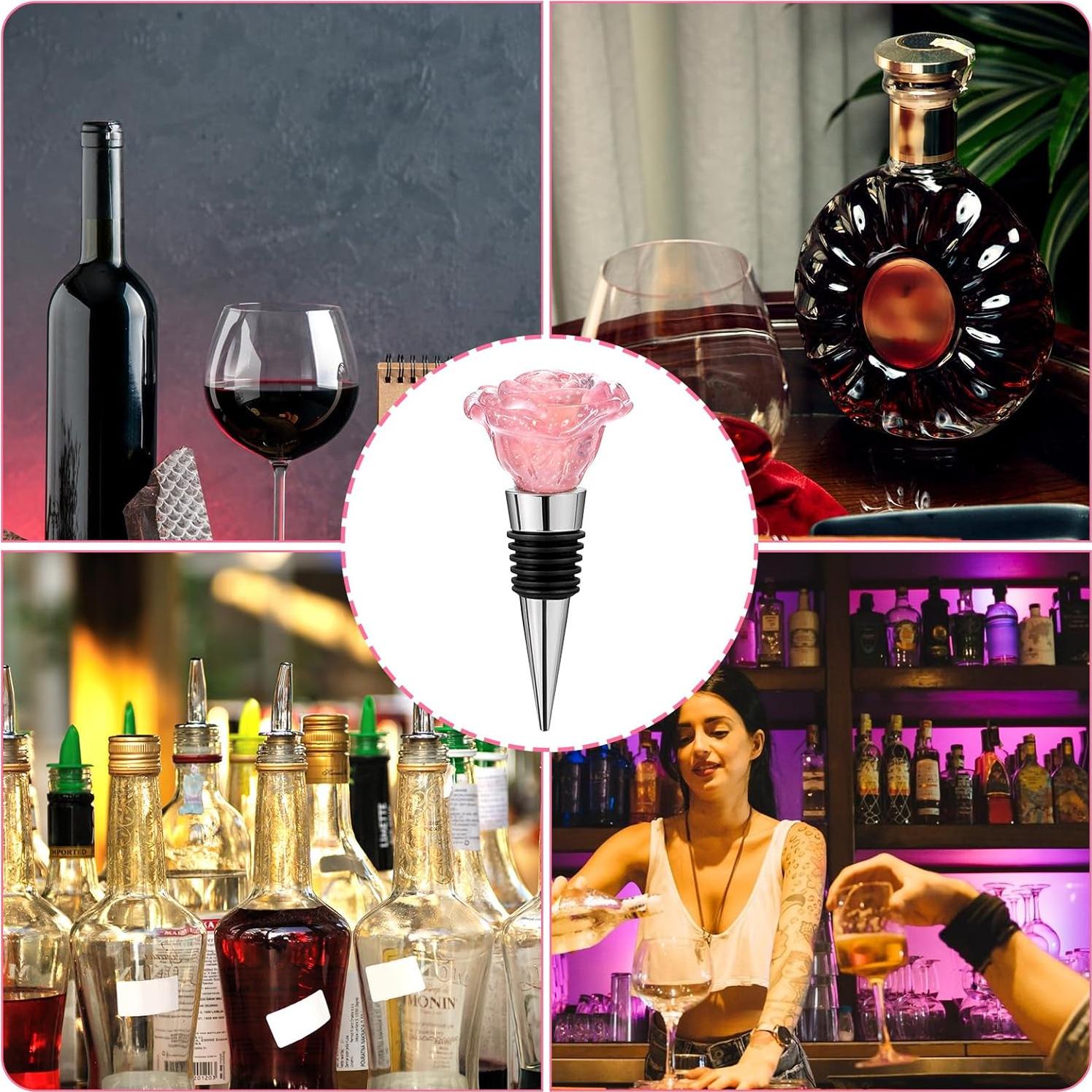 Tapón de Vino Rosa Reutilizable Xinjoduz - 9.2 cm