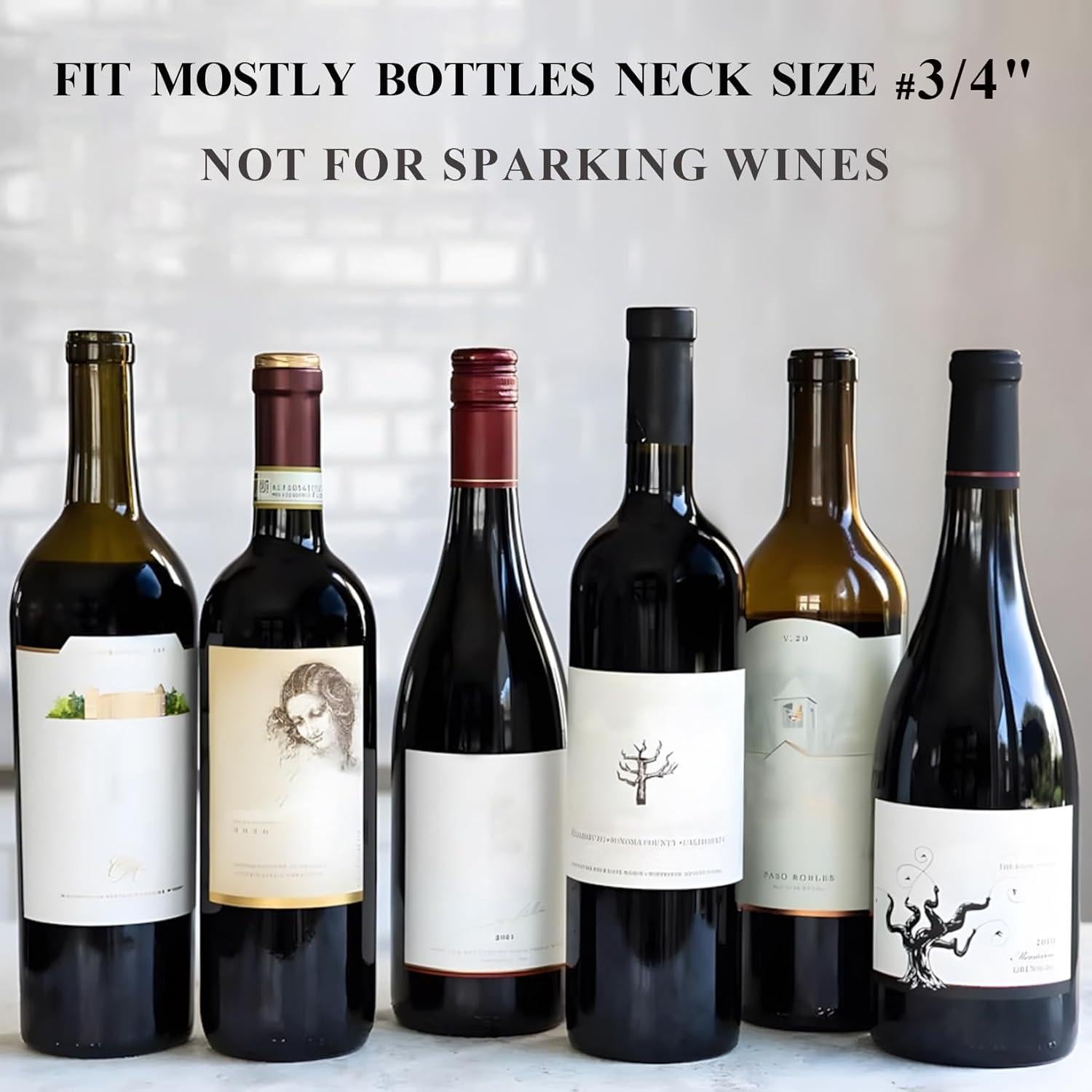 Juego de bomba de vacío Pafusen con 4 tapones de vino