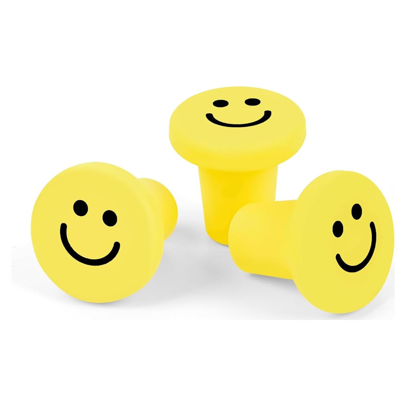 Tapones de Vino de Silicona Genérico Amarillo - 3 Piezas