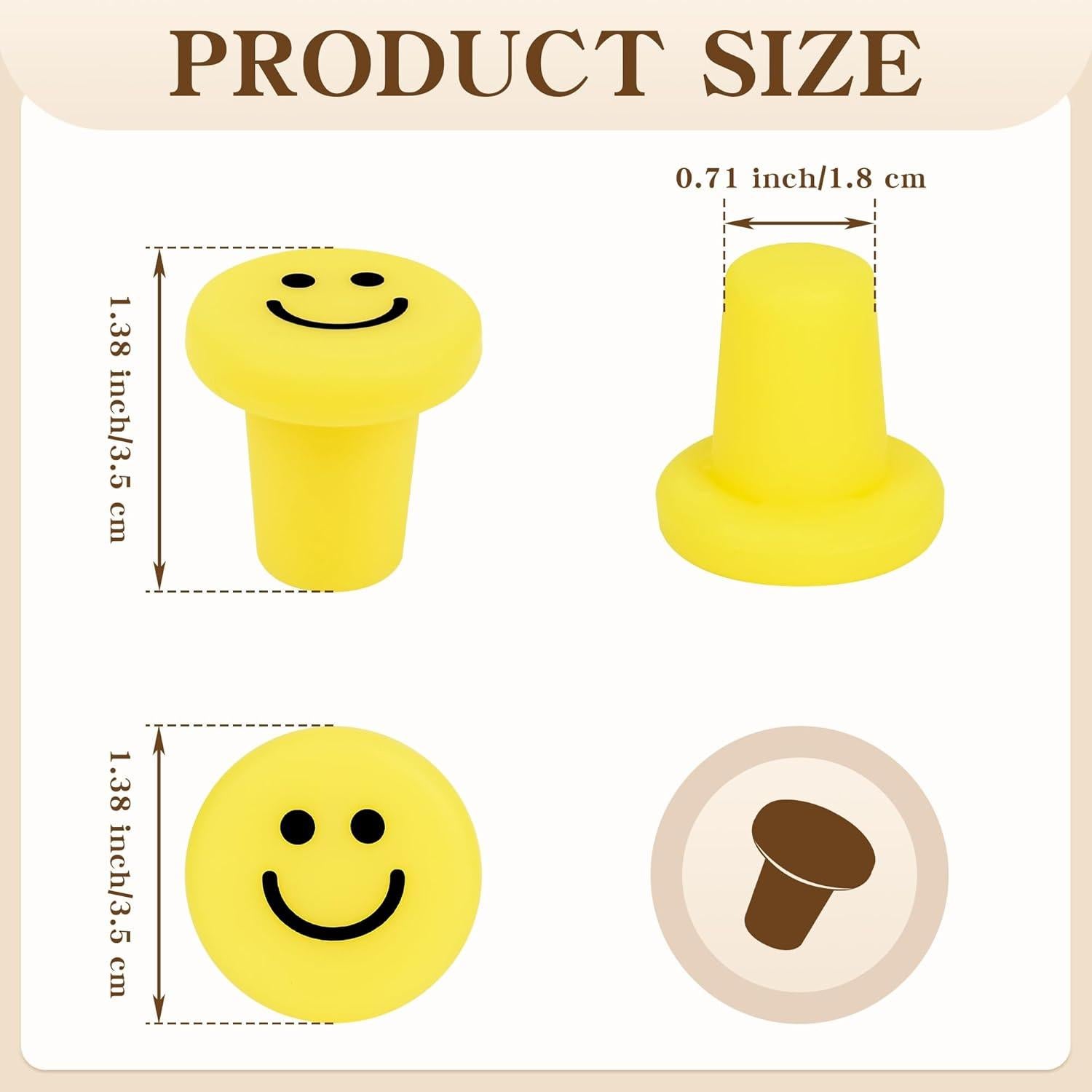 Tapones de Vino de Silicona Genérico Amarillo - 3 Piezas