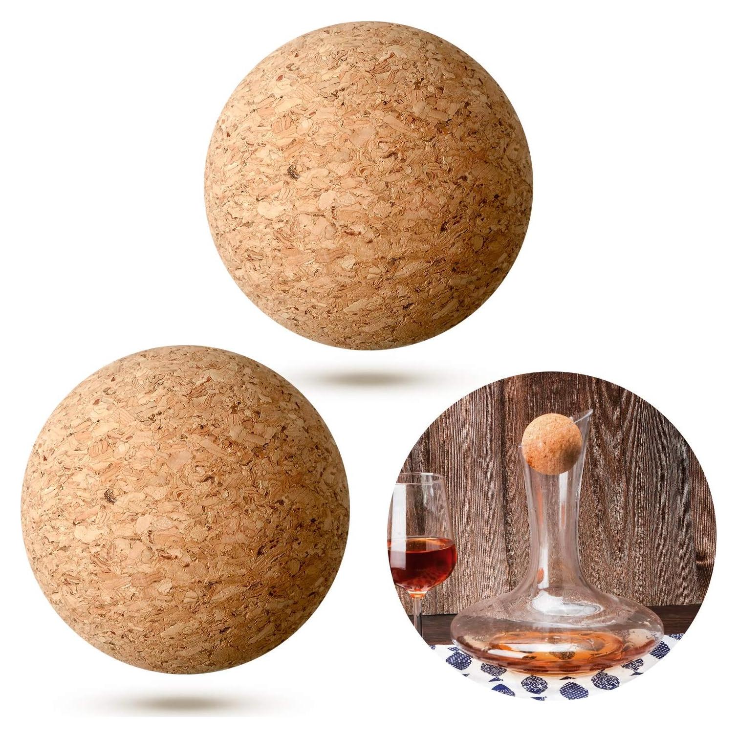 Tapones de Corcho de Madera Shappy para Vino - 2 Piezas 6.1 cm