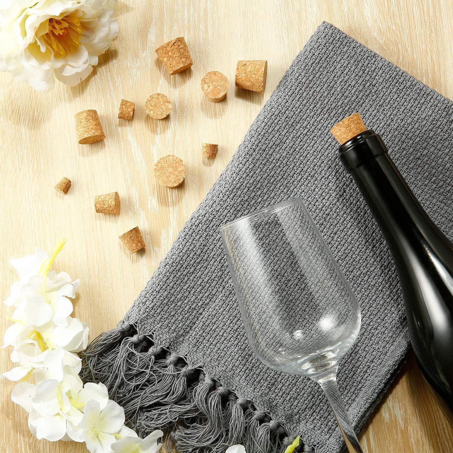 Jetec 100 Tapones de Corcho Cónicos para Botellas - 10 Tamaños