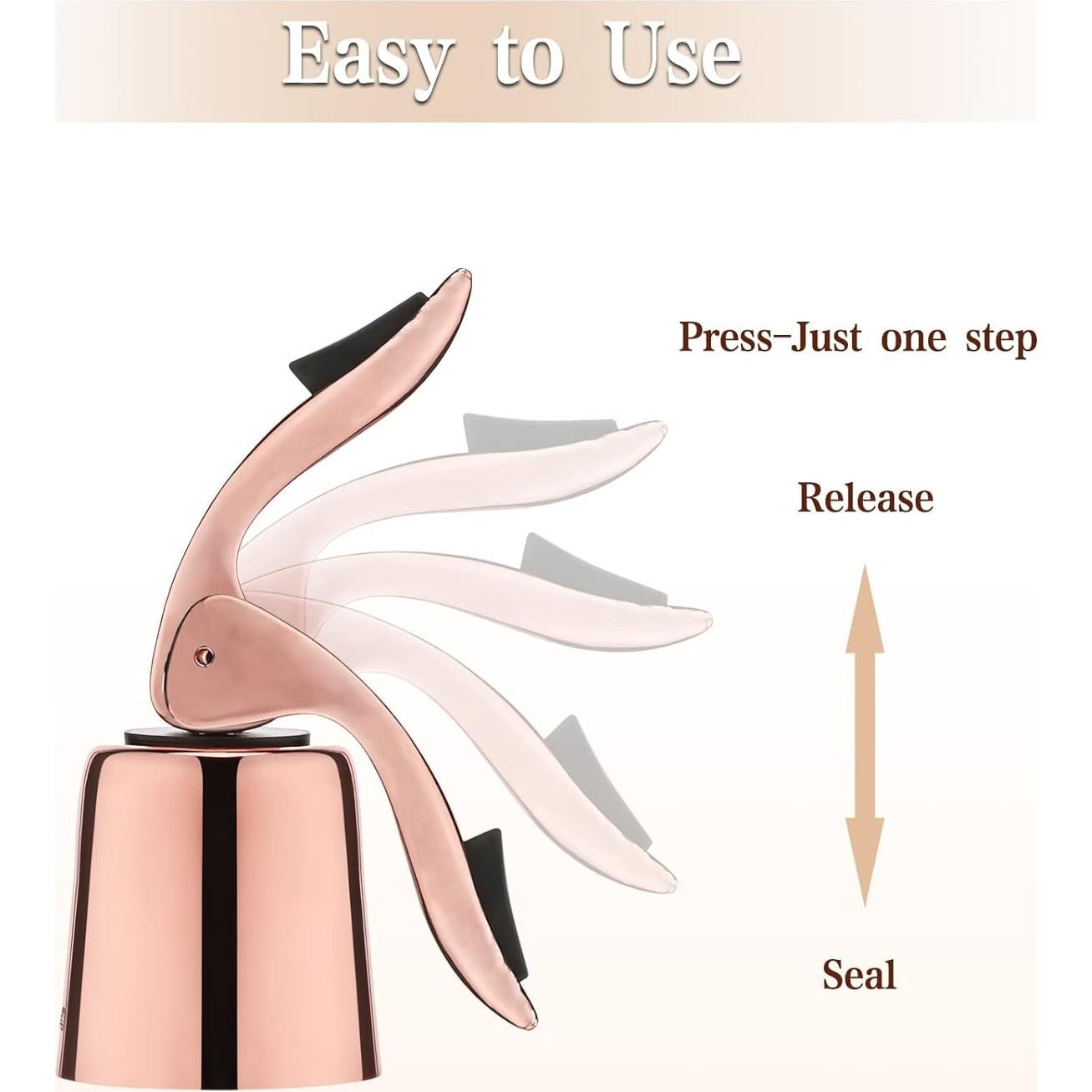 Tapón de Botella de Vino OWO de Acero Inoxidable Rosa