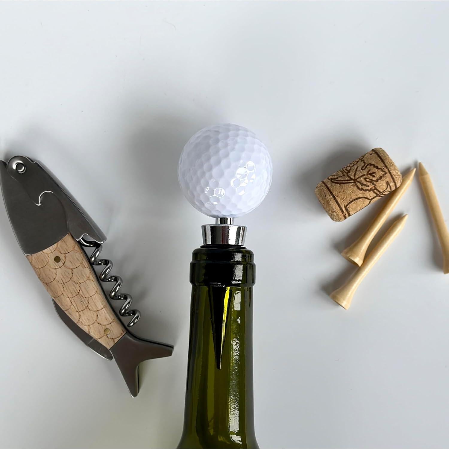 Tapón de Vino Pelota de Golf XLFFC - Regalo para Amantes