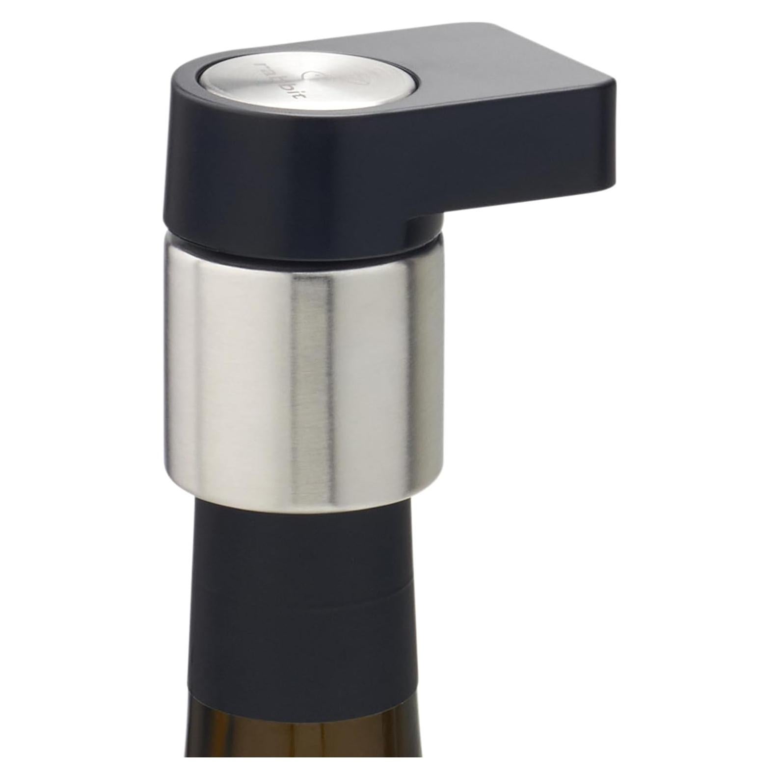 Tapon y soporte multifuncional Rabbit para botellas de vino