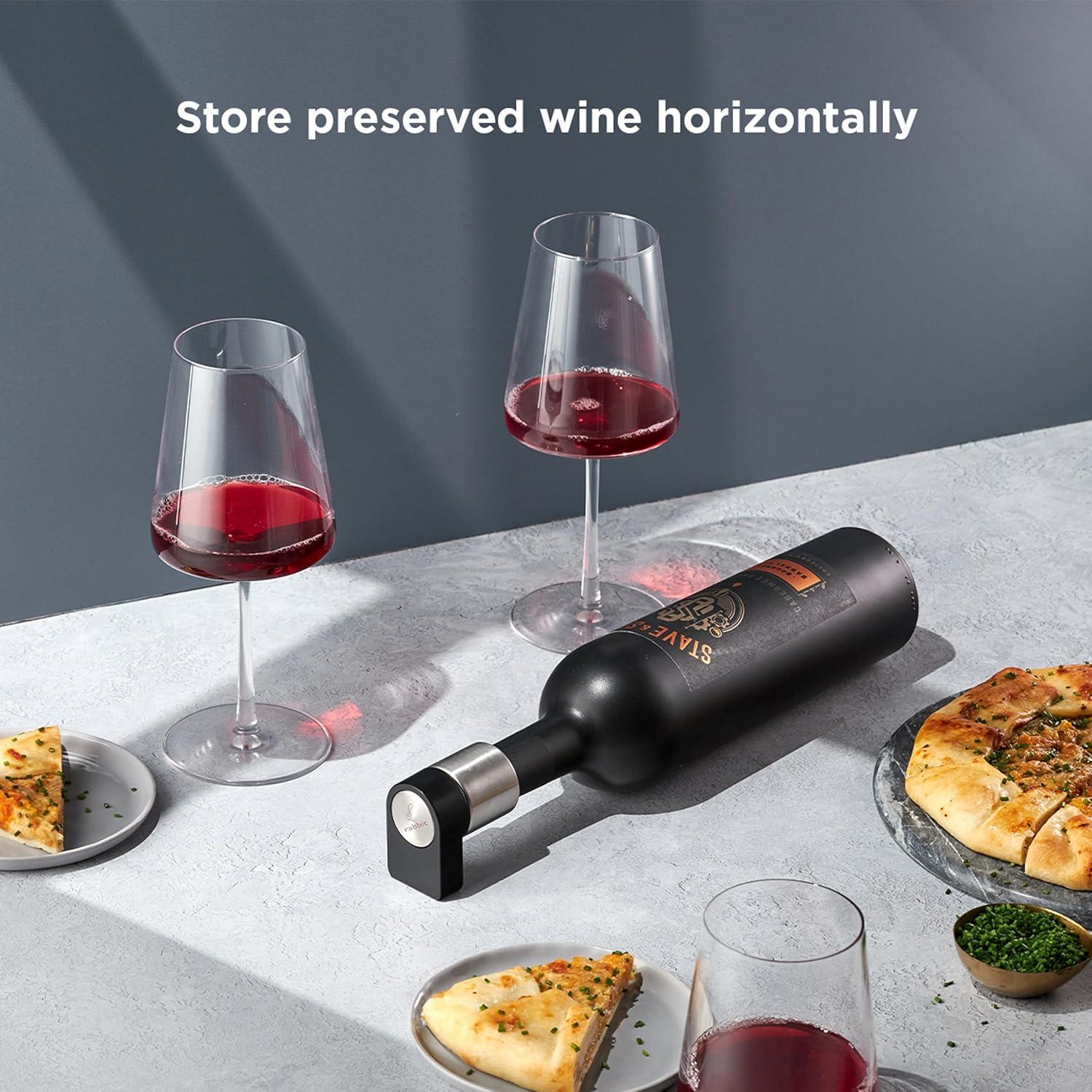 Tapon y soporte multifuncional Rabbit para botellas de vino